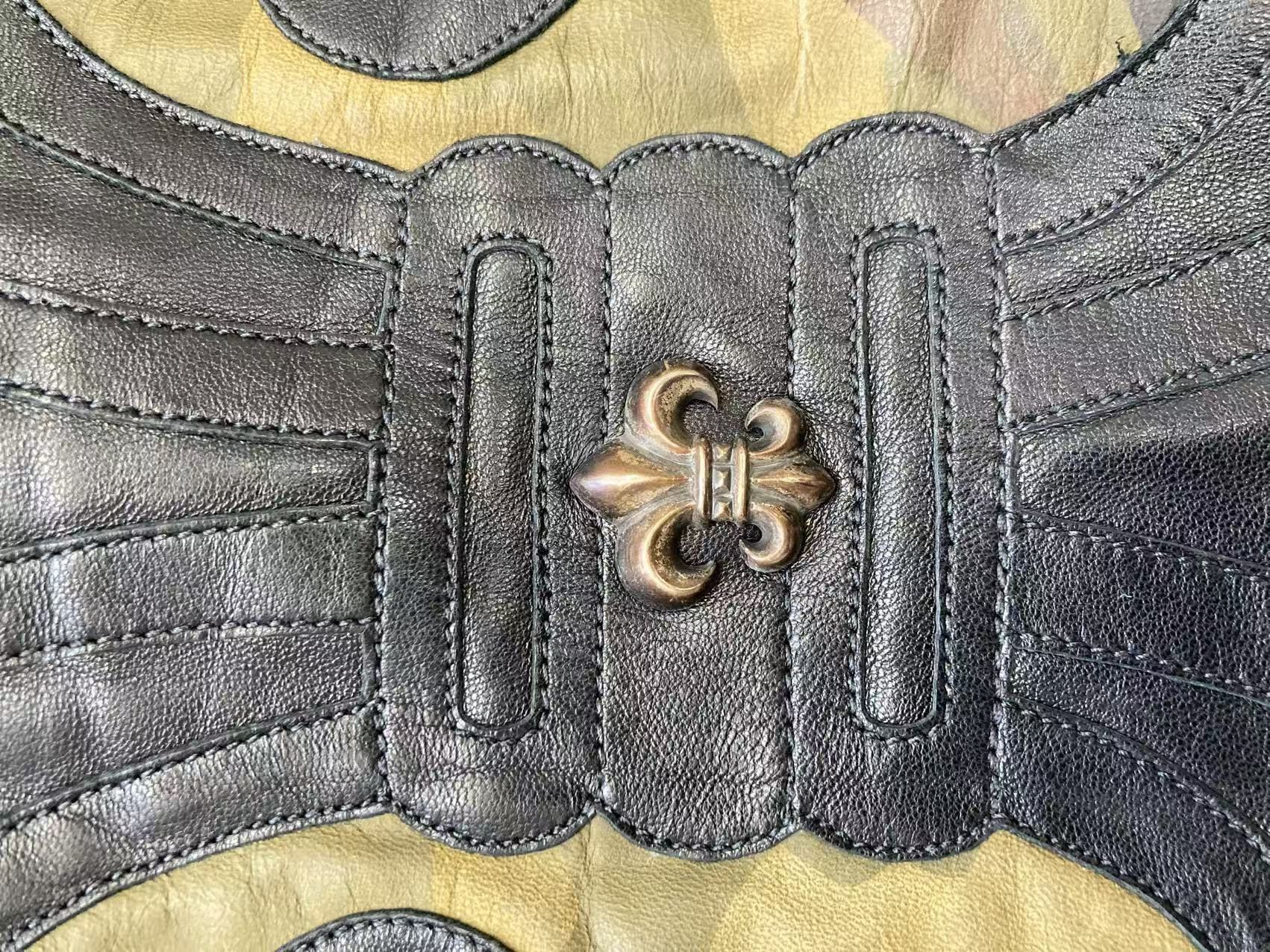 Chrome Hearts Chrome Hearts Fleur De Lis Leather Patch Camo Shirt Jacket Size M / US 6-8 / IT 42-44 - 20 Thumbnail