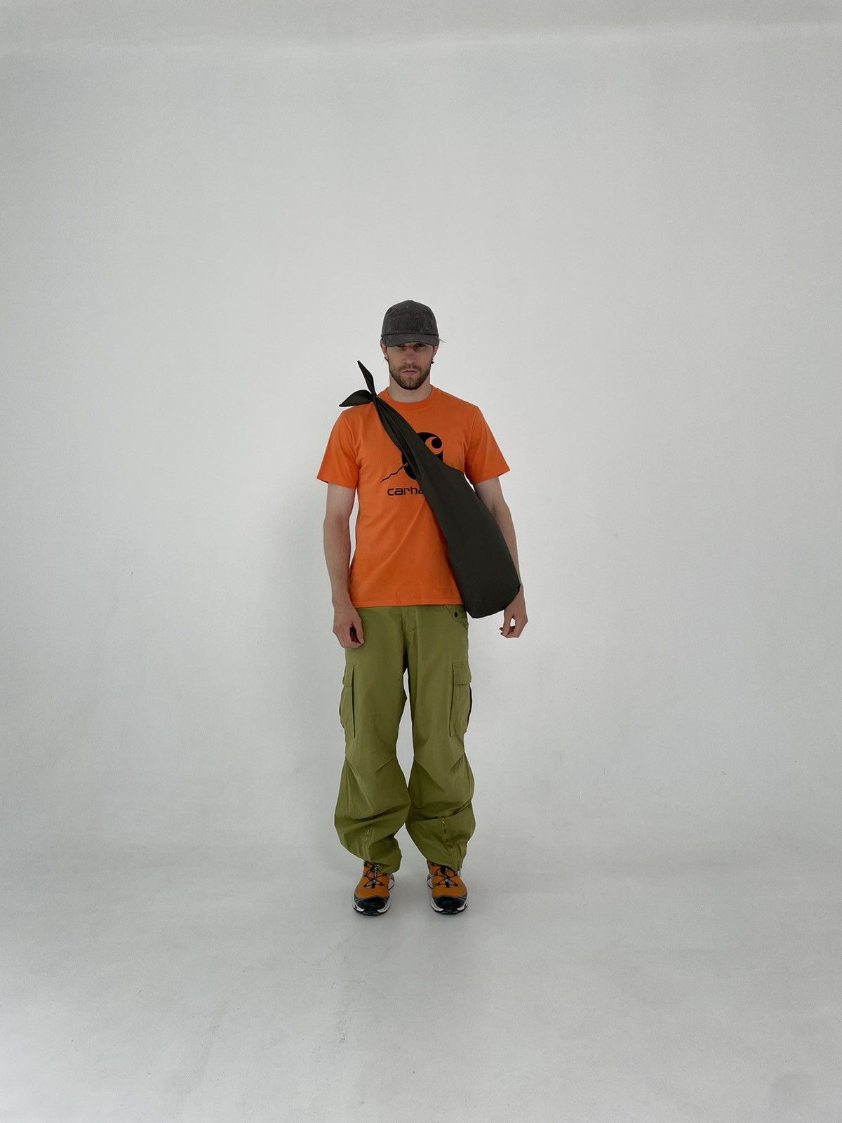 Handmade Shopper military bag Shoulder Tote bag hand made in Ukraine Size ONE SIZE - 2 Thumbnail