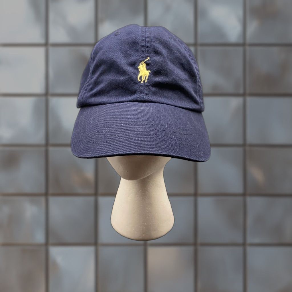 Polo Ralph Lauren VINTAGE Polo Ralph Lauren Baseball Cap Mens One Size Blue Twill Adjustable Strapback Classic Preppy Size US M / EU 48-50 / 2 - 1 Thumbnail