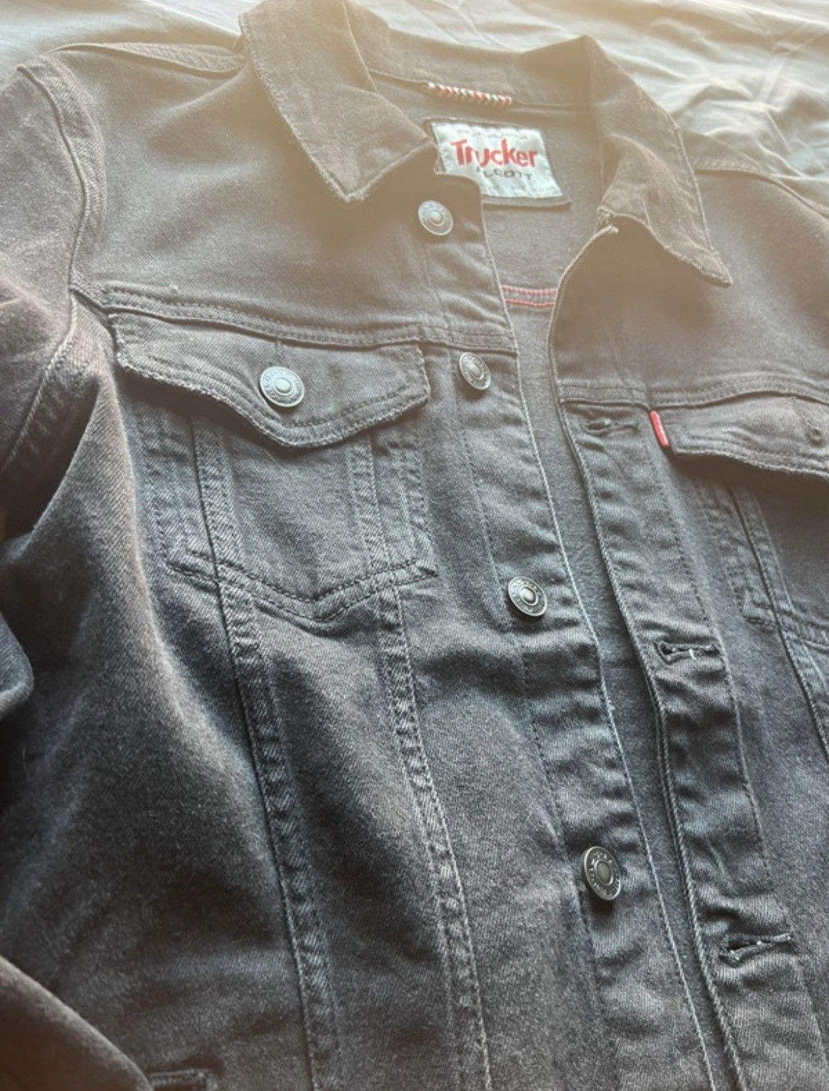Vintage Alcott trucket jacket black in denim Size US M / EU 48-50 / 2 - 2 Thumbnail