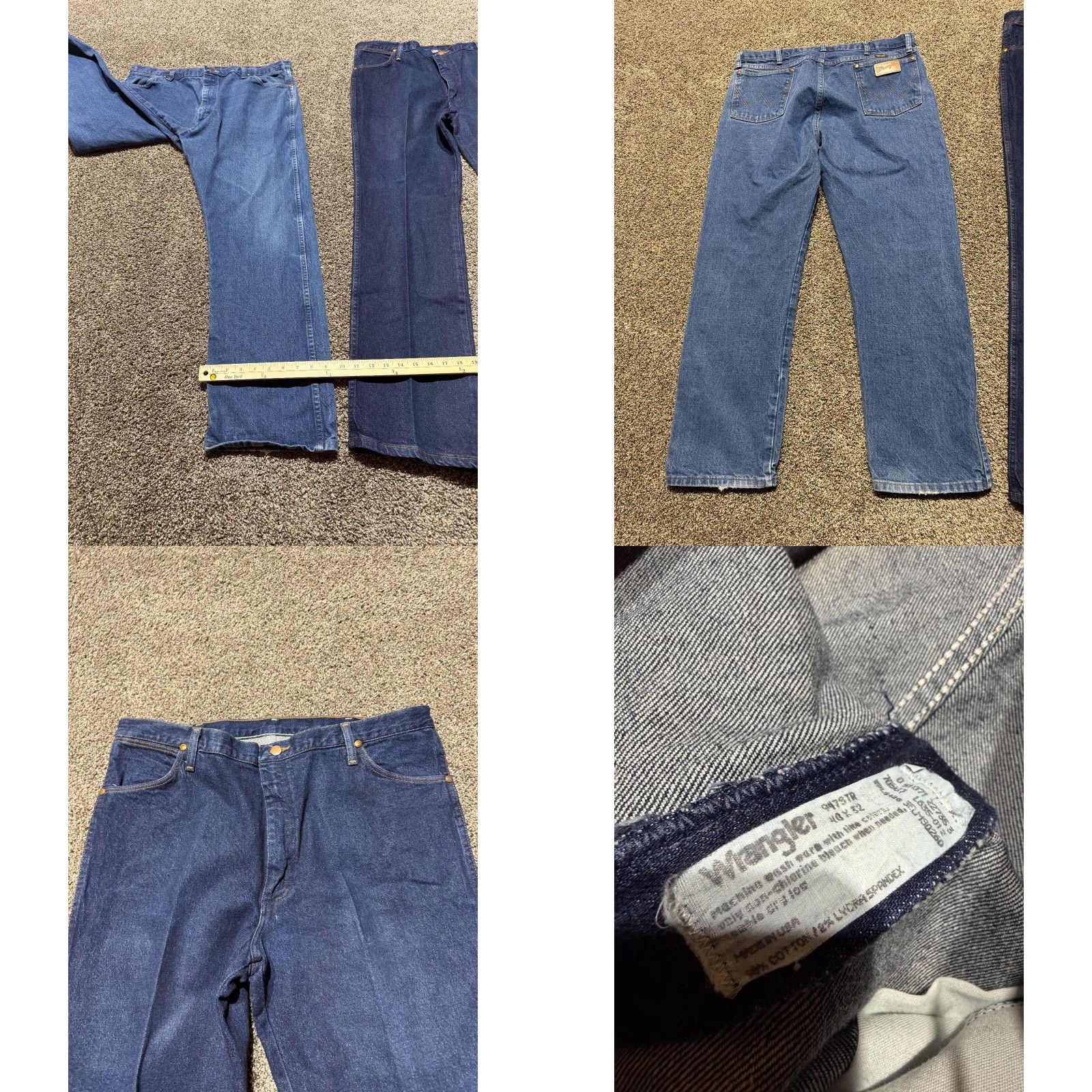 Wrangler Wrangler Jeans 13MWZ 974 Denim 40X32 Lot of 2 Bootcut Blue 40 in 5-Pocket Mens Regular Cowboy Cut Shirt? Size US 40 / EU 56 - 8 Thumbnail