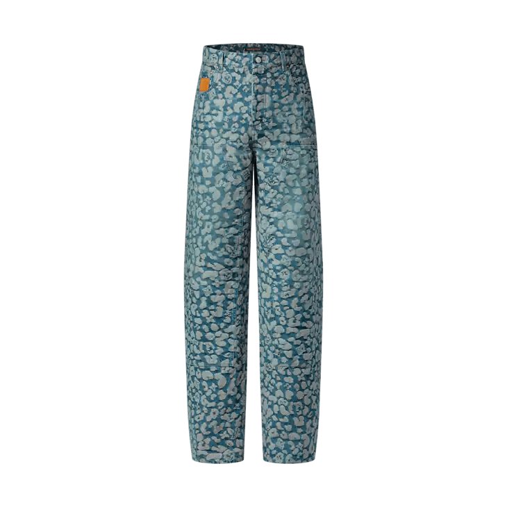Jacquard Workwear Denim Trousers