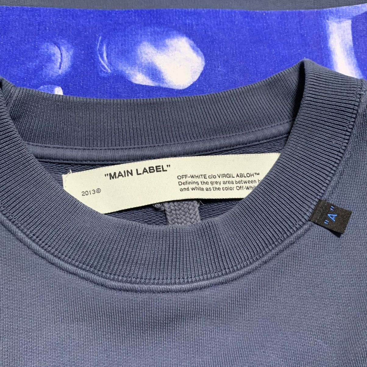 Off-White Off White Small Hardcore Caravaggio Indio Blue Sweater Size US S / EU 44-46 / 1 - 6 Thumbnail