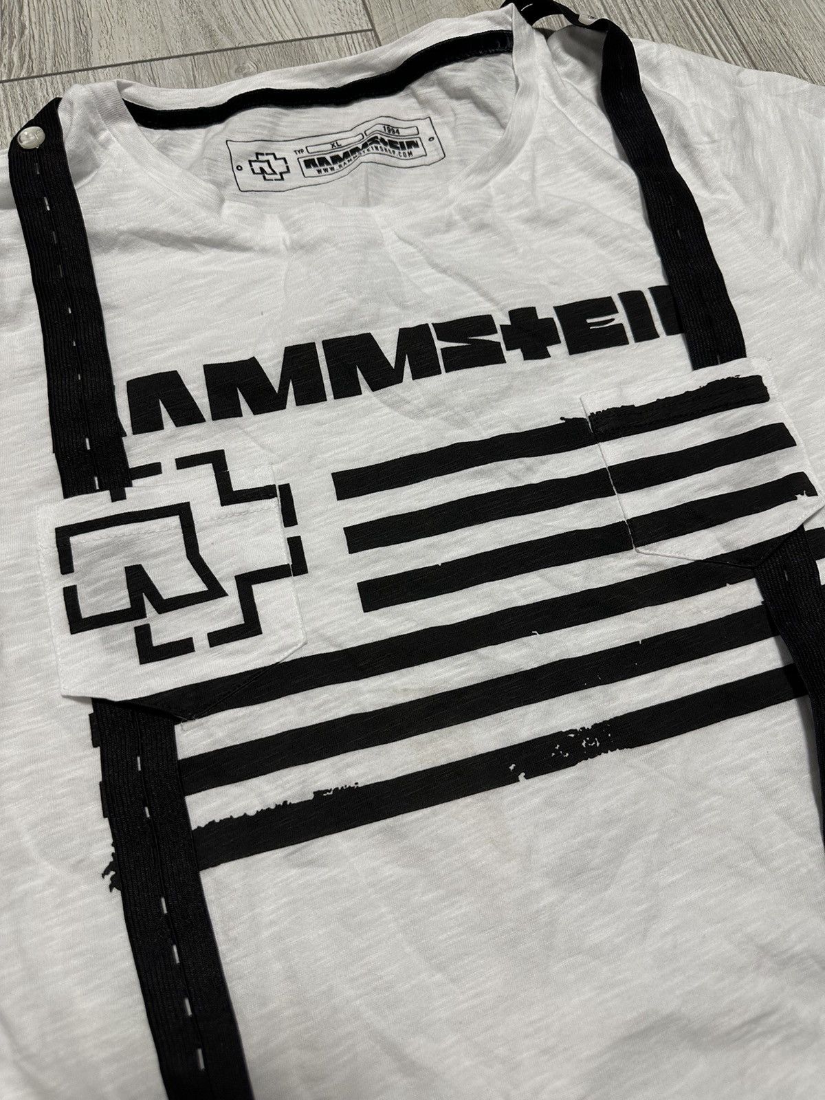 Band Tees Rammstein Logo T-shirt Vintage Rock Band Tee suspenders Size US S / EU 44-46 / 1 - 2 Thumbnail