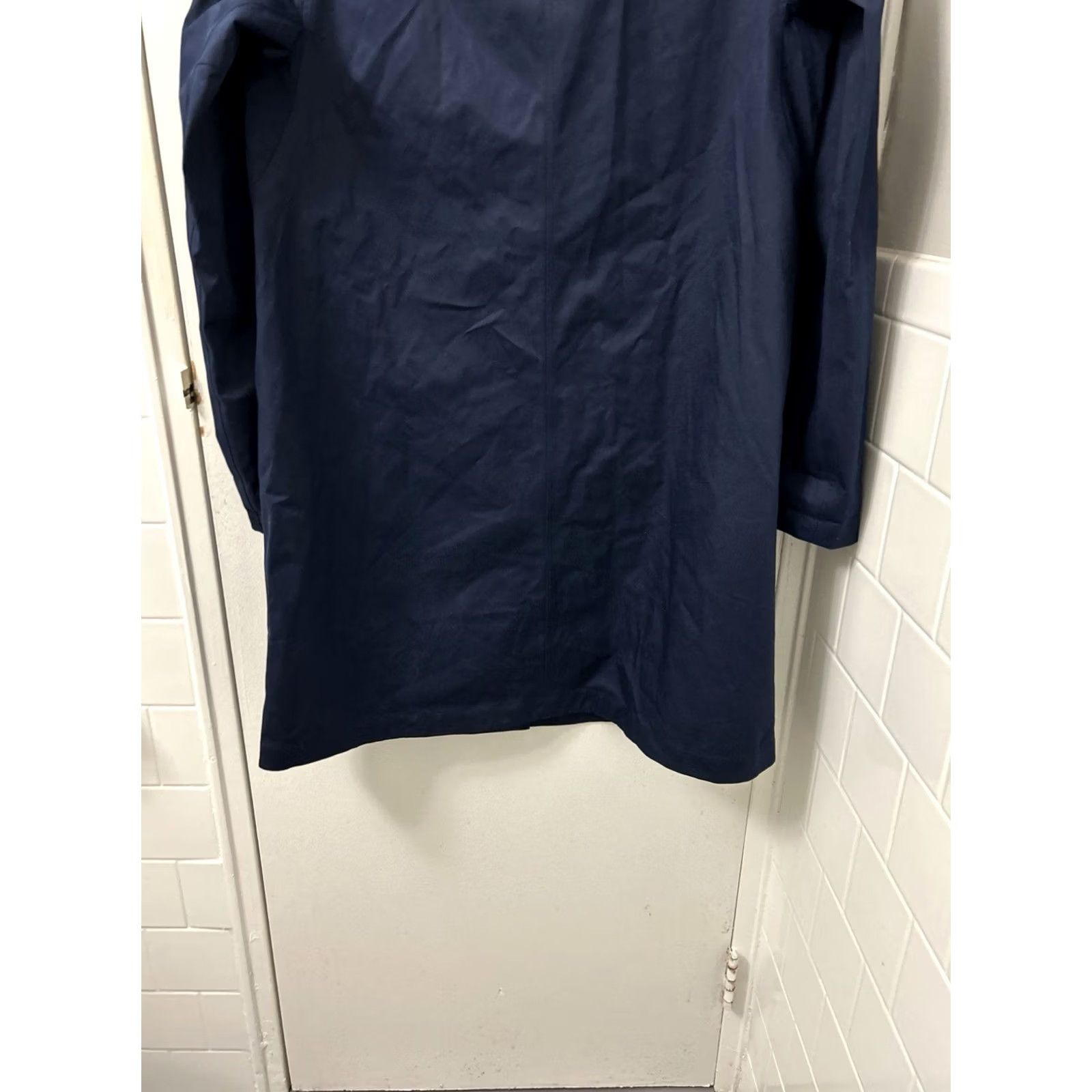 Uniqlo Uniqlo Jacket Womens S Trench Coat Size Navy Button Front Cotton Size S / US 4 / IT 40 - 7 Thumbnail
