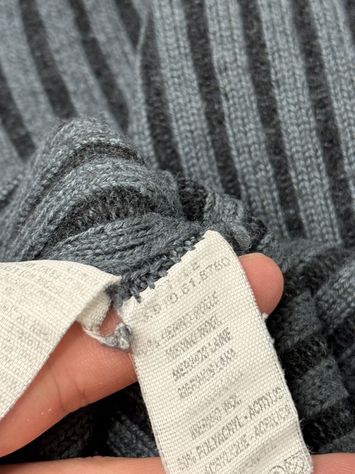 Vintage Vintage avant garde ribbed sweater knit y2k if6was9 skater Size US S / EU 44-46 / 1 - 5 Thumbnail