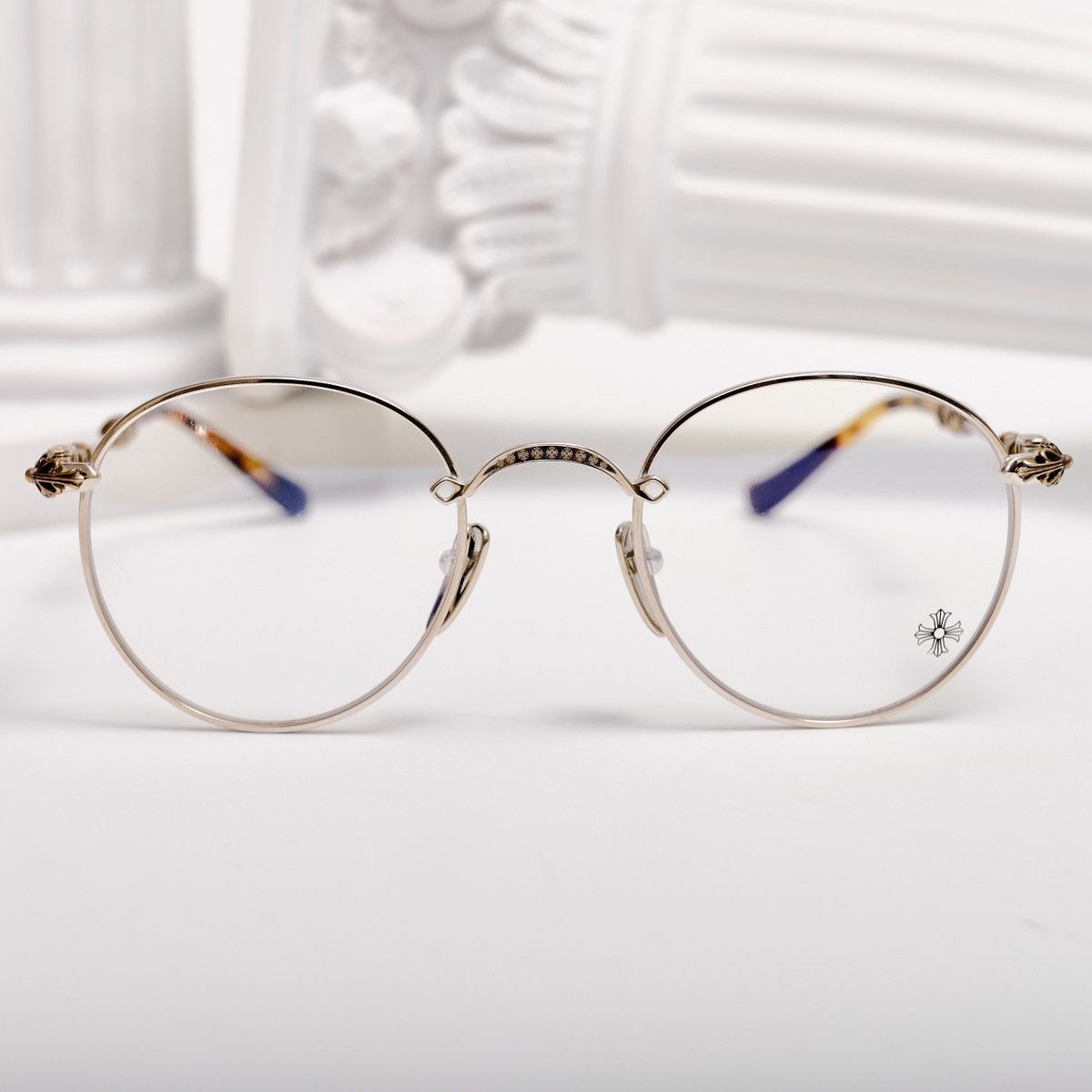 Chrome Hearts CHROME HEARTS BUBBA - A SHINY SILVER - PLASTIC GLASSES Size ONE SIZE - 6 Thumbnail
