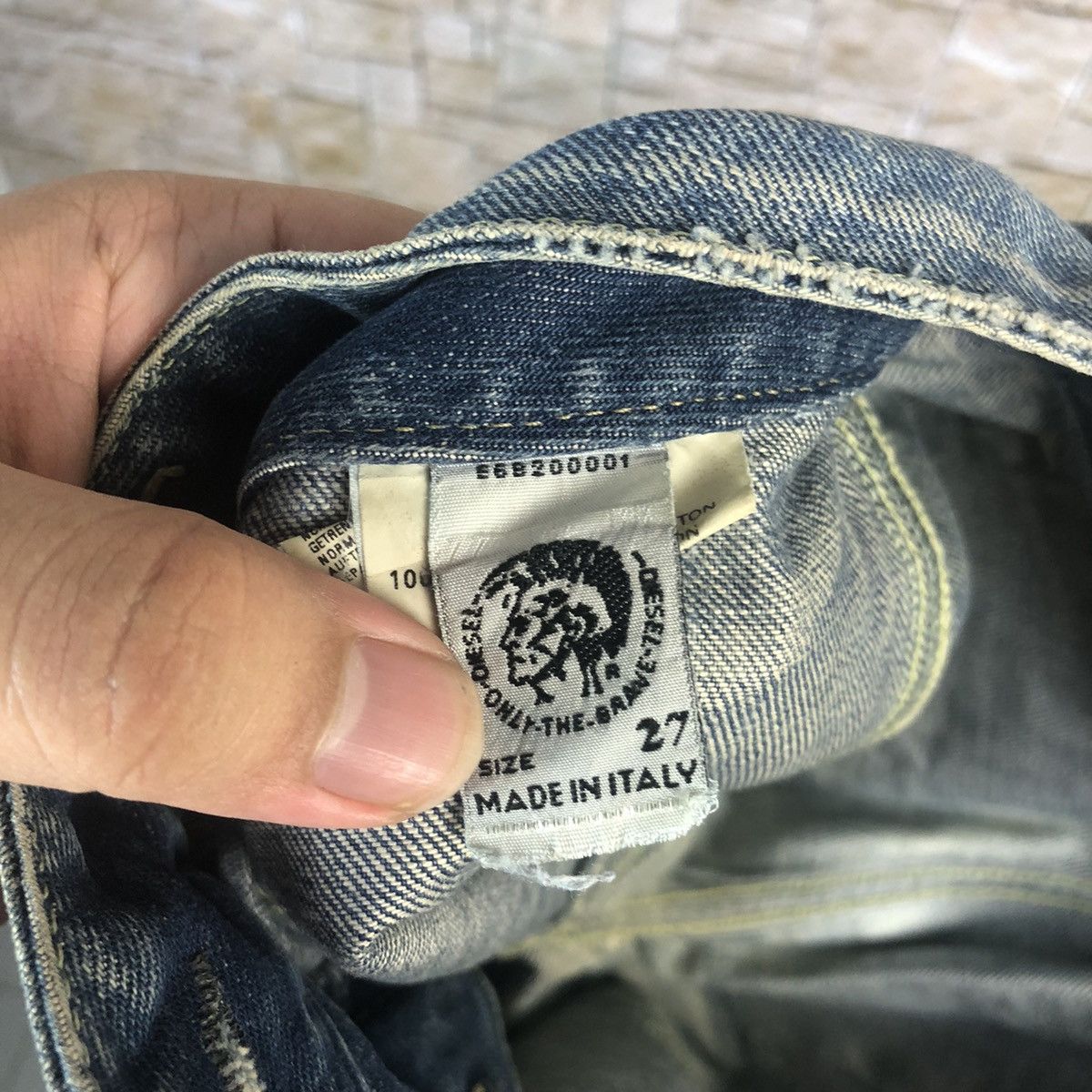 Diesel Diesel made in italy faded Blue ripped Denim Pants #A62 Size 28" / US 6 / IT 42 - 20 Thumbnail