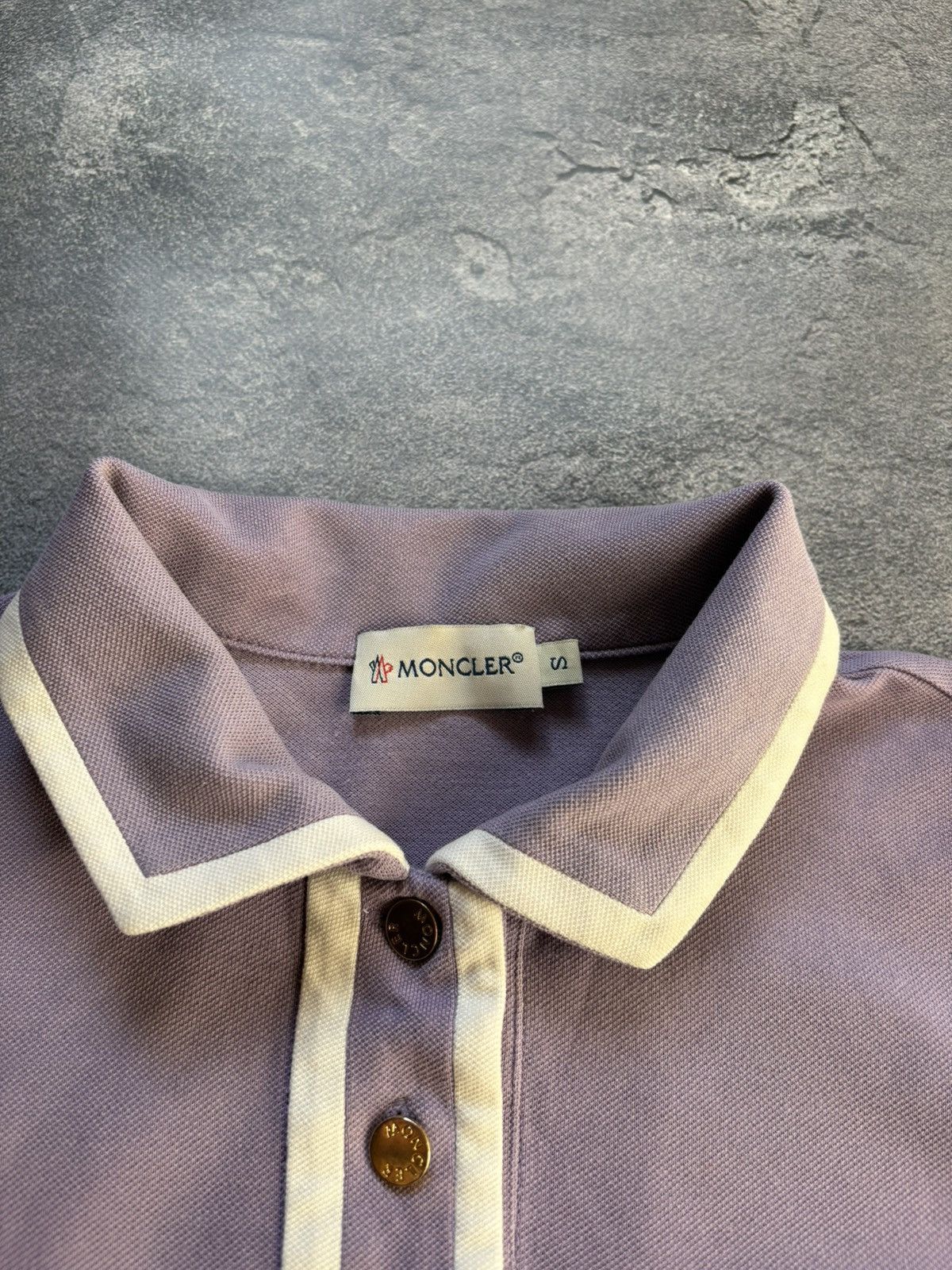 Moncler Moncler Luxury Woman’s Purple Polo Button Up Size S / US 4 / IT 40 - 8 Thumbnail