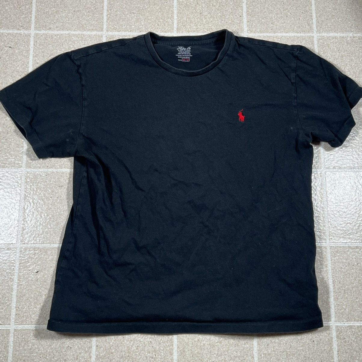 Polo Ralph Lauren × Ralph Lauren Mens Polo Ralph Lauren Black Pony Tshirt Red Horse Medium Size US M / EU 48-50 / 2 - 1 Thumbnail