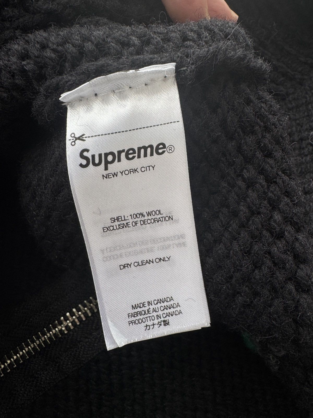 Supreme Supreme Camacho Cowichan Knit Sweater FW23 Black / Green Size US L / EU 52-54 / 3 - 11 Thumbnail