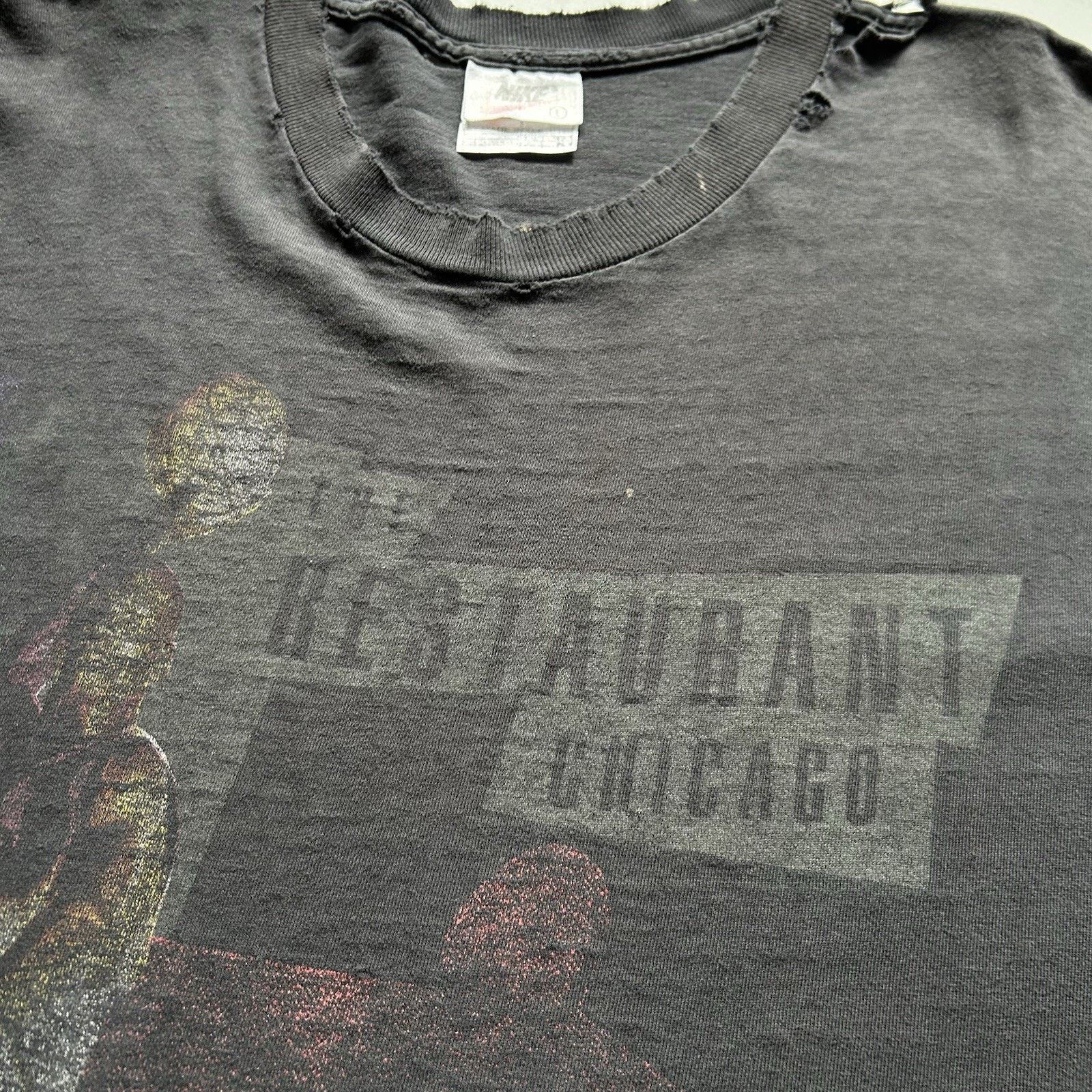 Nike Vintage 90s Nike Michael Jordan Restaurant Shirt Faded Large Size US L / EU 52-54 / 3 - 8 Thumbnail