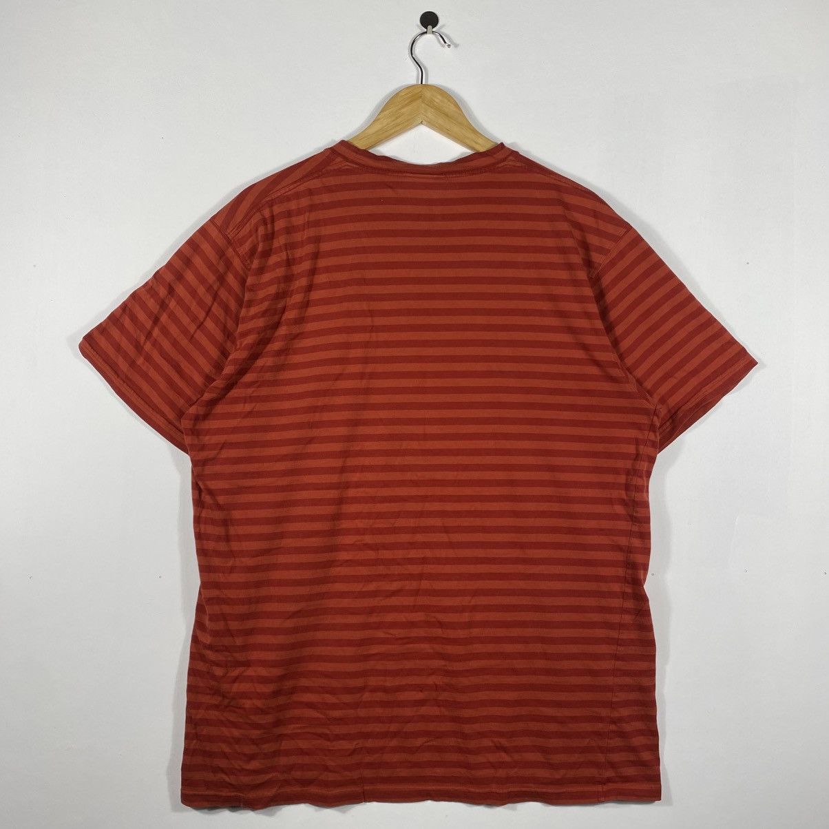 Patagonia Vintage 00's PATAGONIA Small Logo Red Striped Tee Shirt Size US L / EU 52-54 / 3 - 5 Thumbnail