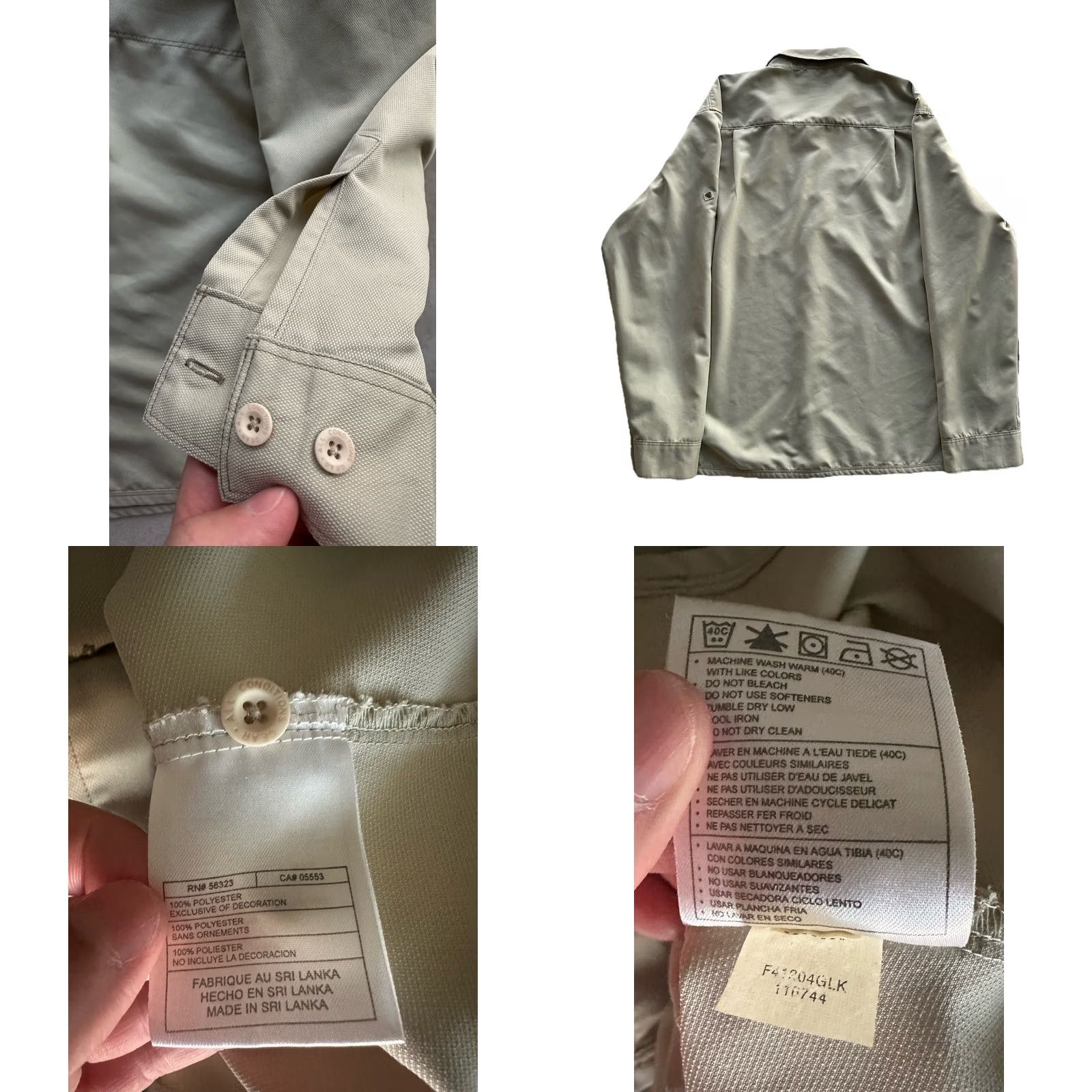Nike ACG VINTAGE Nike ACG Dri-Fit Button-Up Shirt Mens XXL Long Sleeve Beige Nylon Sp 90s 80s 90s Size US XXL / EU 58 / 5 - 8 Thumbnail