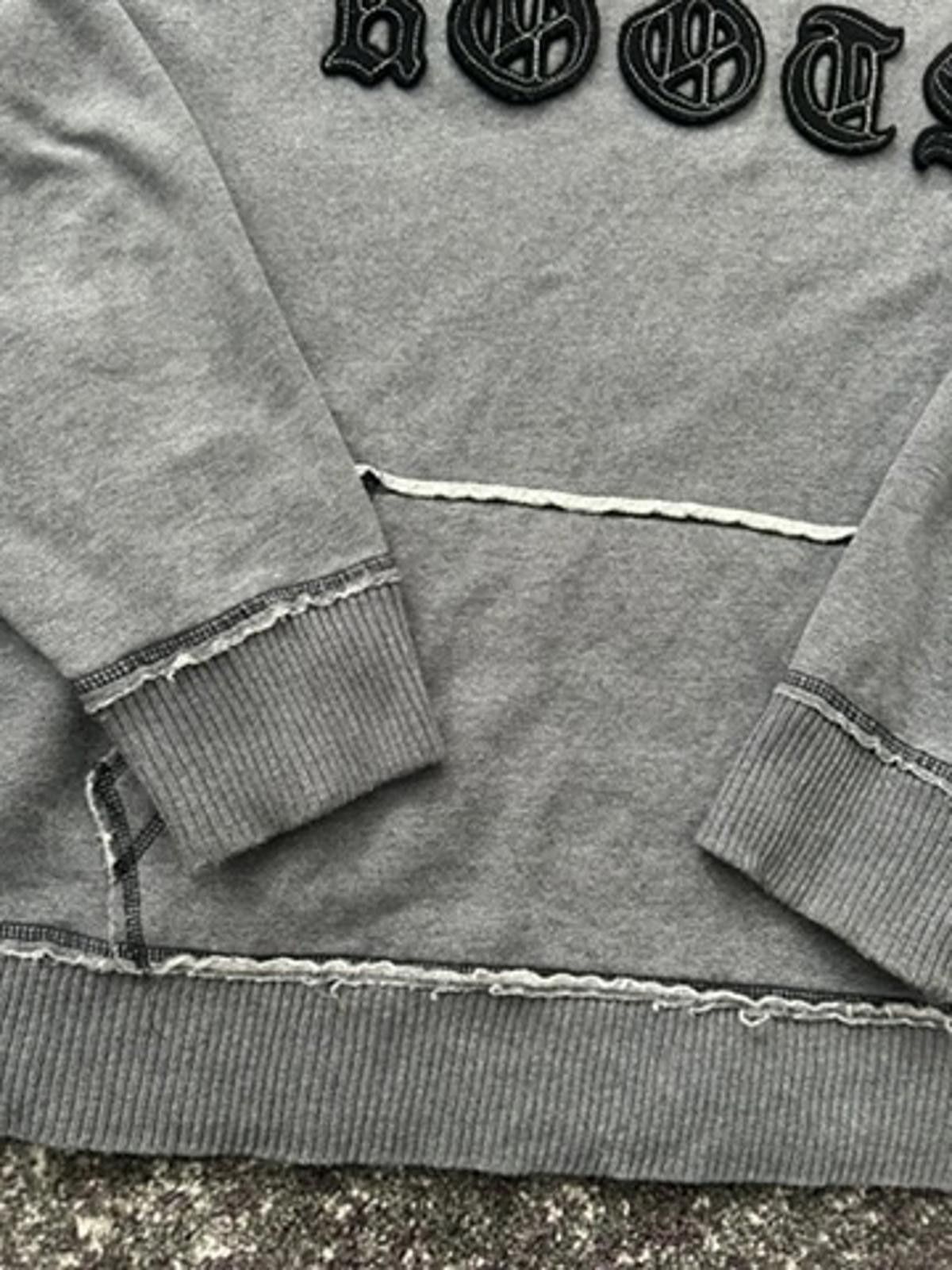 Roots Roots Gothic Logo Hoodie – Distressed Grey Pullover Size US XL / EU 56 / 4 - 5 Thumbnail