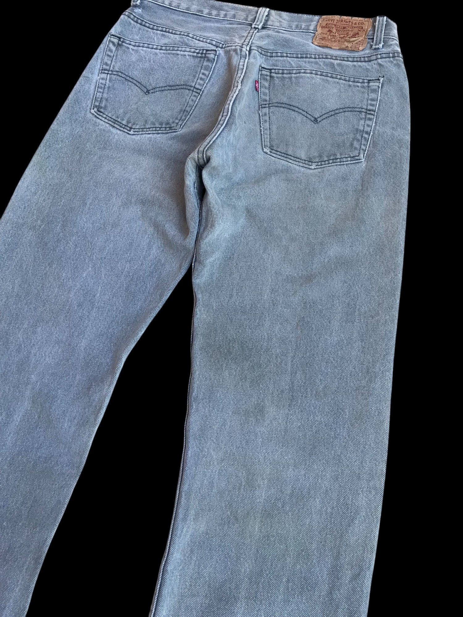 Levi's × Vintage W30x29 VINTAGE LEVIS 501 USA DIRTY DISTRESSED faded black Size US 30 / EU 46 - 9 Thumbnail