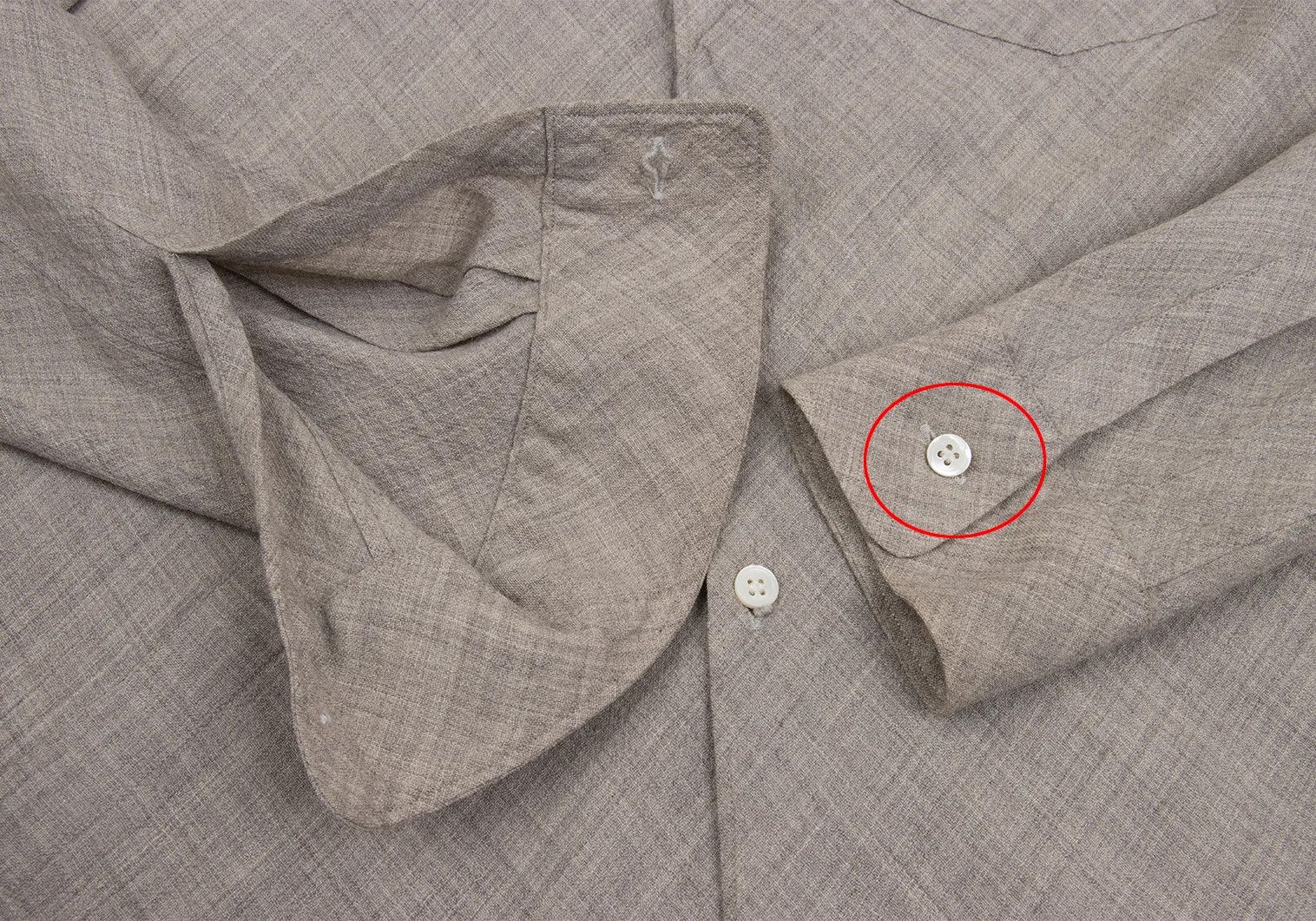 Comme des Garcons Homme Plus Bias Stack Design Shirt in Beige, Size M Size US M / EU 48-50 / 2 - 10 Thumbnail
