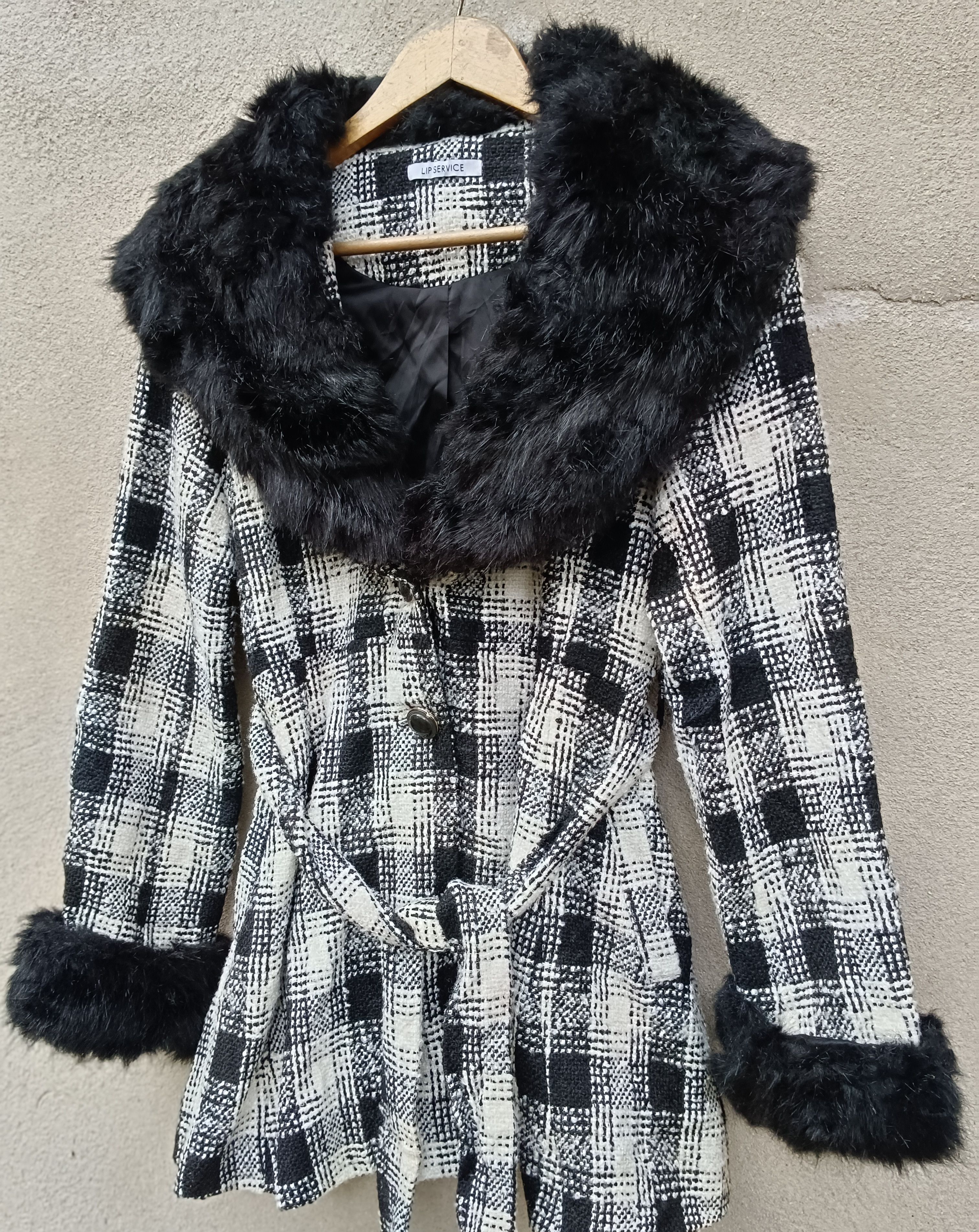 14th Addiction Japanese Brand Goctic Punk Fur Coat Jacket Size US S / EU 44-46 / 1 - 7 Thumbnail
