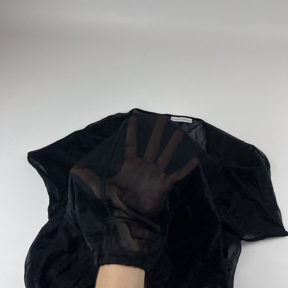 Japanese Brand × Le Grande Bleu (L.G.B.) Sonja Marohn Y2k Sheer Mesh Baggy Blouse Top Size S / US 4 / IT 40 - 7 Thumbnail