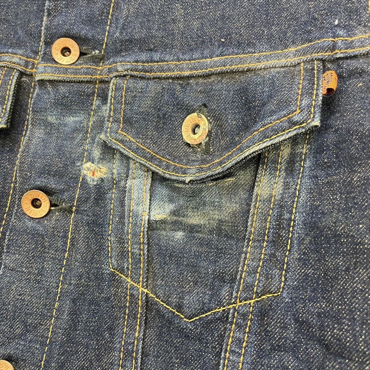 Edwin 🔥Vintage Edwin Lot 5550 Selvedge Trucker Jacket Size US M / EU 48-50 / 2 - 5 Thumbnail