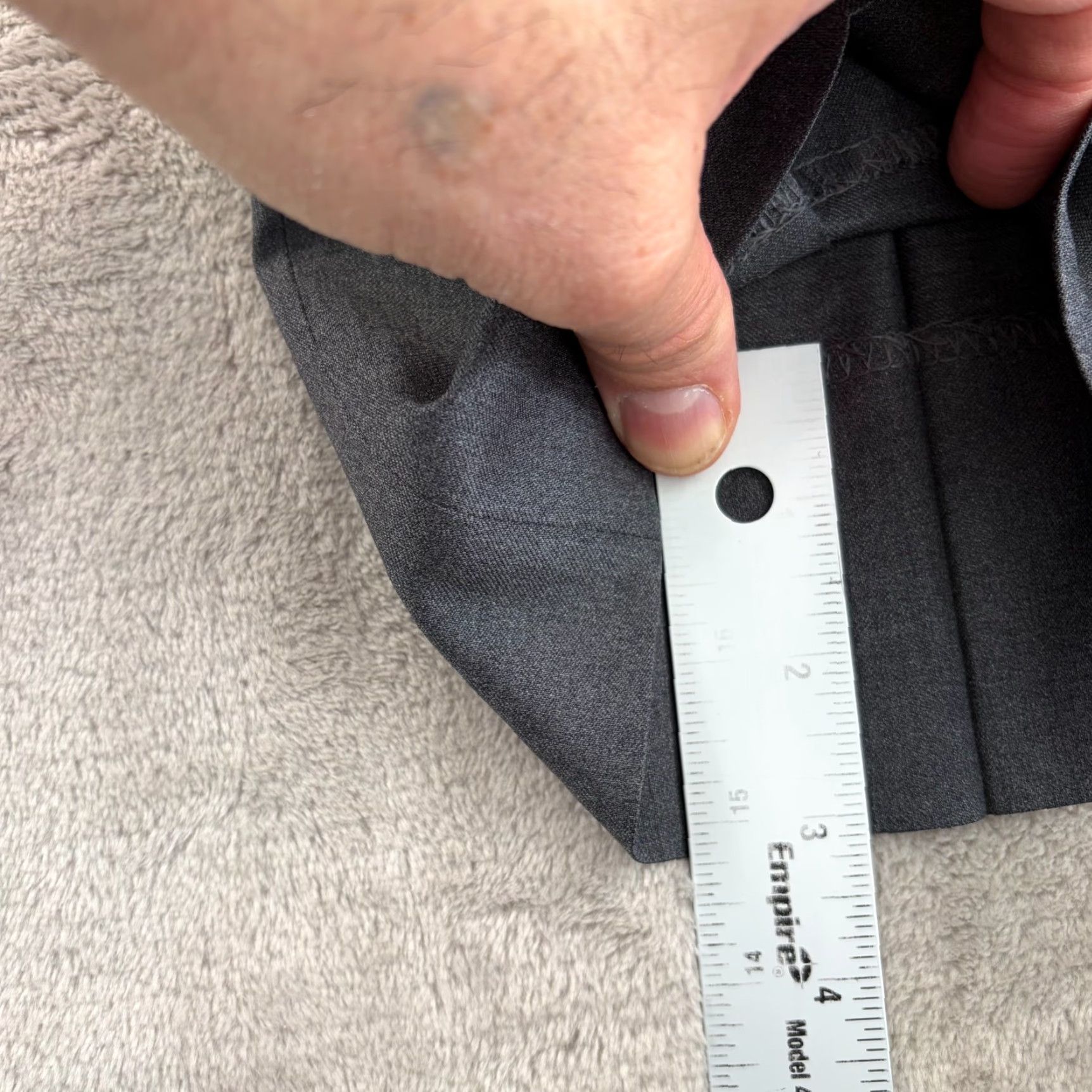 Brooks Brothers Brooks Brothers Reda Flexo Milano Fit Dress Pants Grey Merino Wool 46x32 Men Size US 30 / EU 46 - 7 Thumbnail