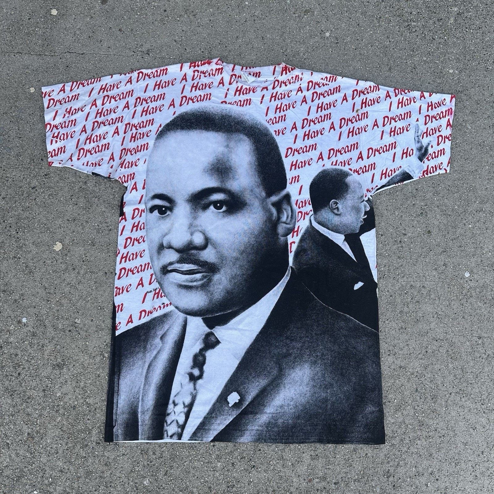 Vintage Vintage Martin Luther King Jr. I Have A Dream AOP T-Shirt Size US XL / EU 56 / 4 - 1 Thumbnail