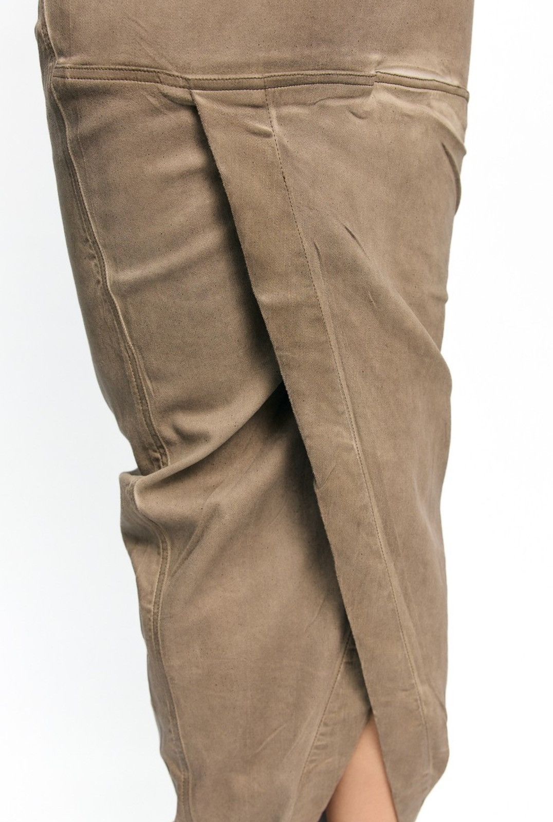 Rick Owens × Rick Owens Drkshdw Rick Owens Drkshdw Pillar Maxi Cotton Blend Skirt Size 24" / US 00 / IT 34 - 4 Thumbnail