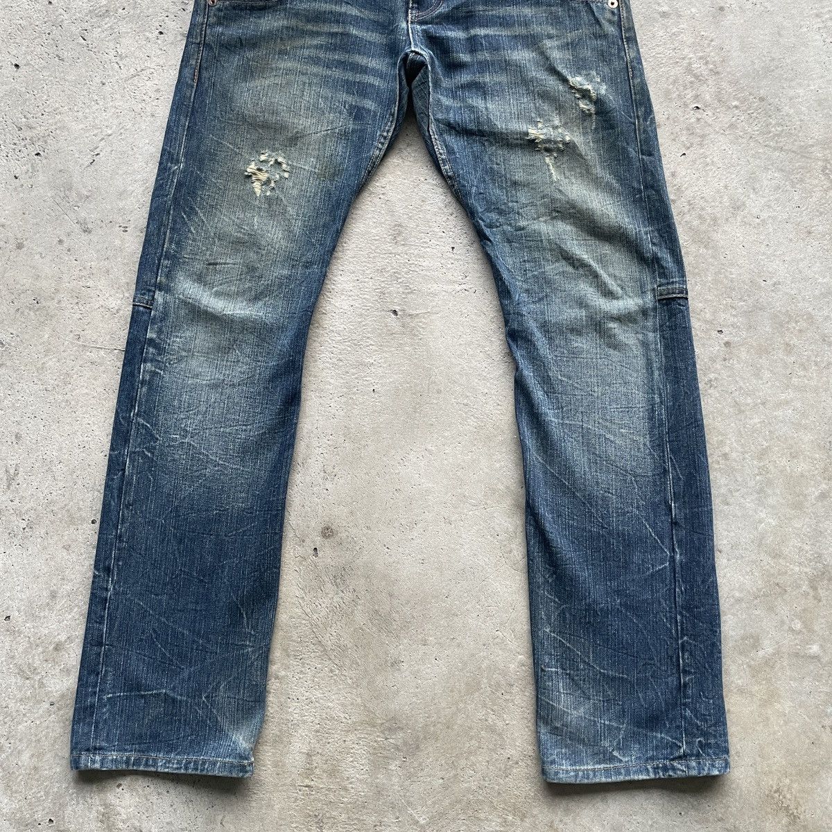 Japanese Brand × Jean Rare🔥 Vintage Japanese Double Waist Denim Jeans Pants W31 Size US 31 - 5 Thumbnail