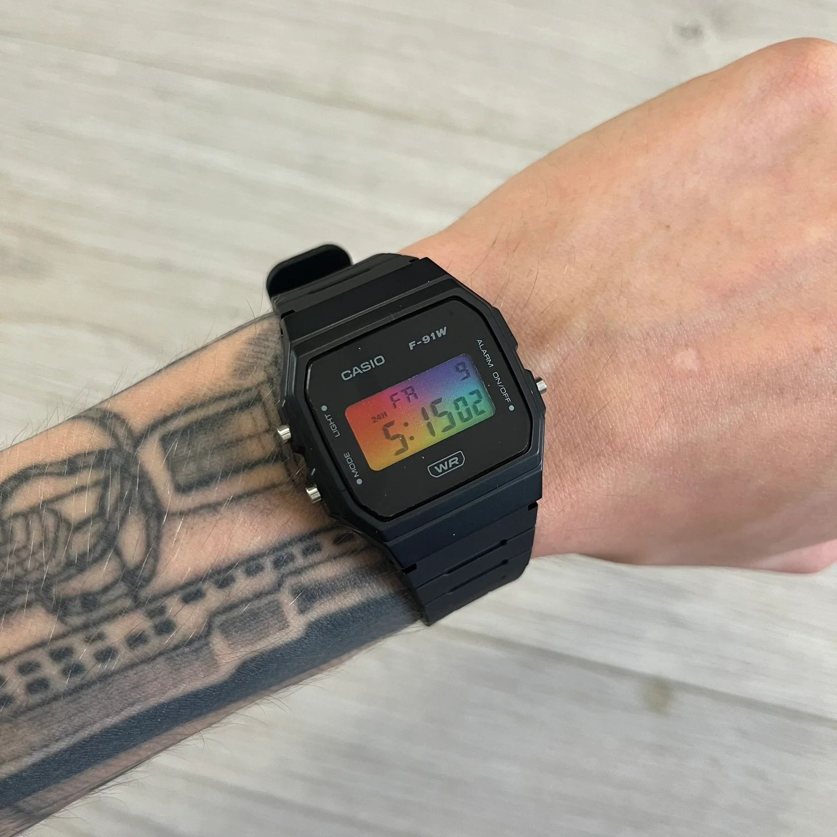 Casio Casio F-91W Gradient & Black "Dark Prism" Size ONE SIZE - 1 Thumbnail
