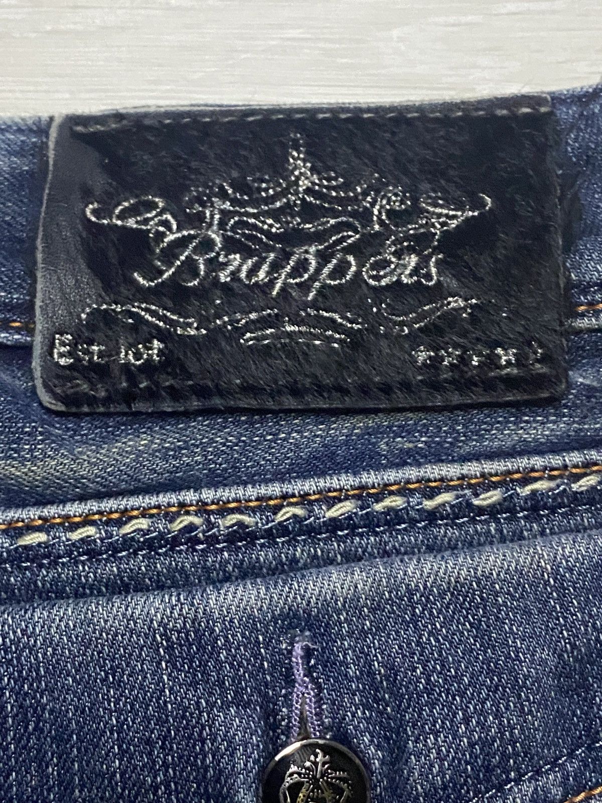 Japanese Brand Vintage Japanese Brand Brappers Faded Wash Flare Jeans Size US 30 / EU 46 - 10 Thumbnail