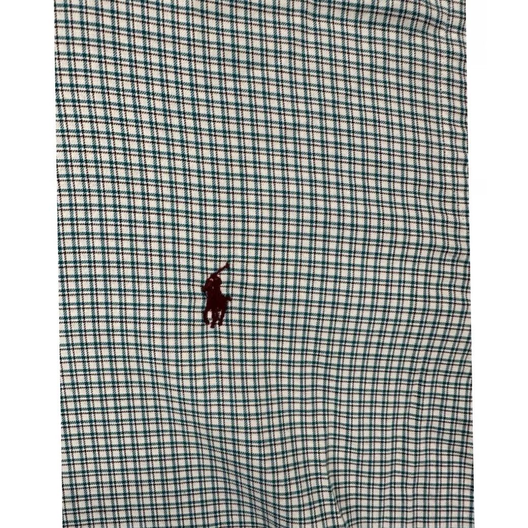 Ralph Lauren Ralph Lauren Shirt Mens Large Teal Checkered Plaid Pony Button Down Long Sleeve Size US L / EU 52-54 / 3 - 7 Thumbnail