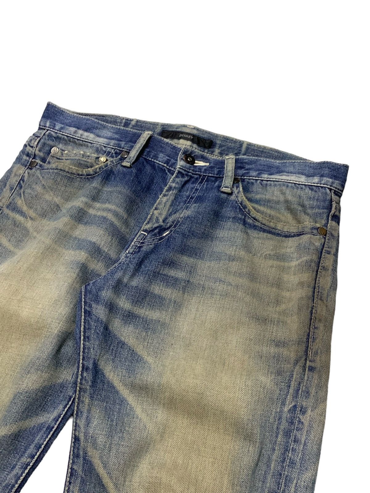 Hysteric Glamour × Japanese Brand Disrev Japan Mud Wash Flared Faded Jeans Size US 32 / EU 48 - 7 Thumbnail