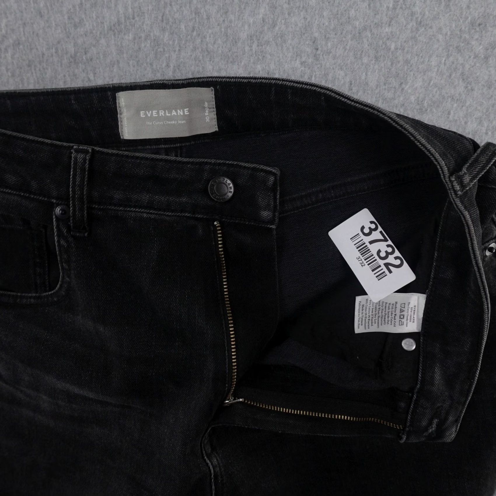 Everlane Everlane Womens Jeans Black Size 30 Tapered Curvy Cheeky Size 30" / US 8 / IT 44 - 4 Thumbnail