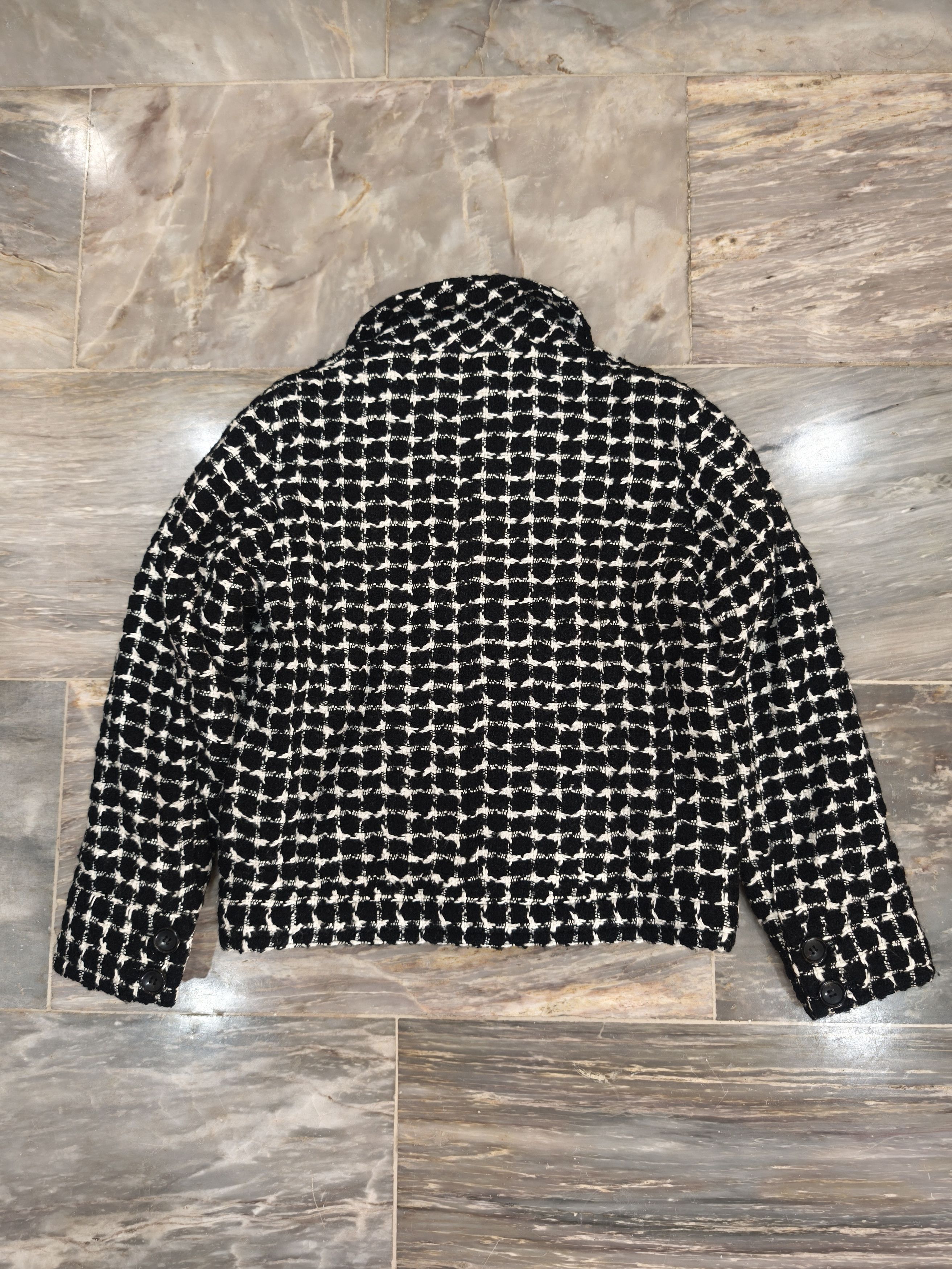 Tricot Comme des Garcons Archival Tricot Comme des Garcons Tweed Jacket - AD2005 Size M / US 6-8 / IT 42-44 - 7 Thumbnail