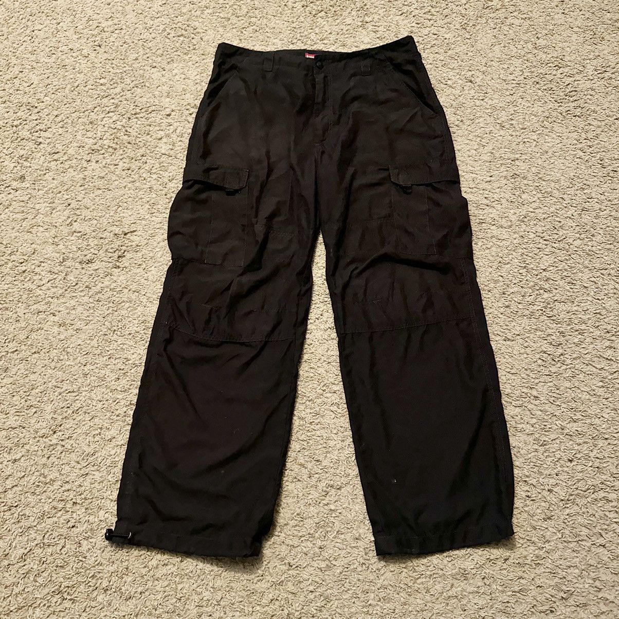 UNIONBAY × Vintage VINTAGE 90s UNION BAY BROWN PARACHUTE CARGO PANTS! Size US 36 / EU 52 - 3 Thumbnail