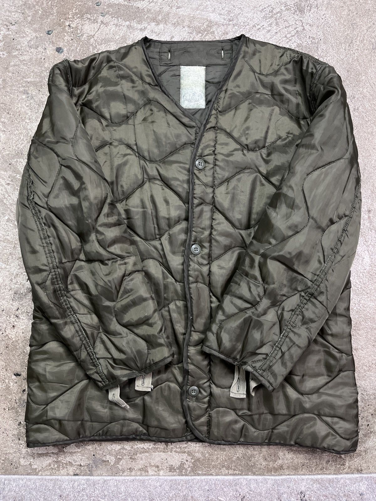 Vintage 1980s MILITARY LINER JACKET - LOT № 2252 Size US L / EU 52-54 / 3 - 3 Thumbnail