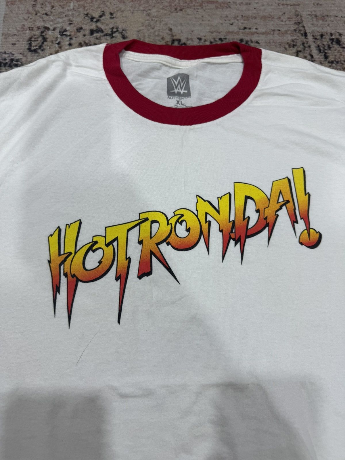 WWE WWE vintage RONDA ROSEY - hotronda ringer tee Size US XL / EU 56 / 4 - 4 Thumbnail