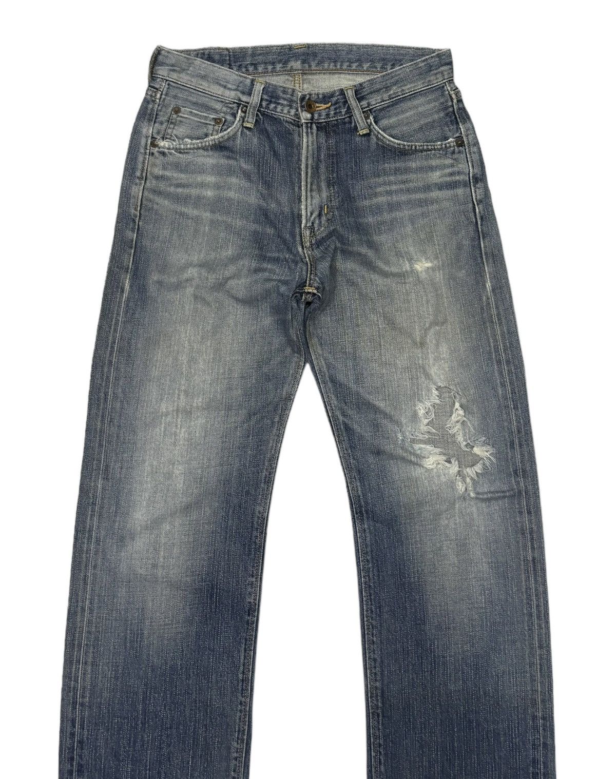 Edwin EDWIN 505zxx SELVEDGE DISTRESSED DENIM JEANS Size US 29 - 6 Thumbnail