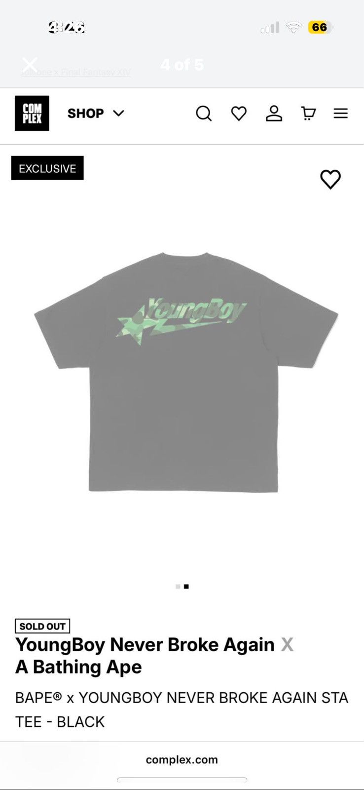 Bape Bape X Nba Youngboy Tee Size US S / EU 44-46 / 1 - 4 Thumbnail