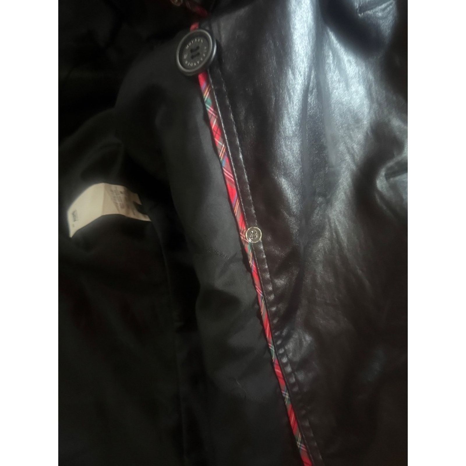 Alexander McQueen Alexander McQueen Black Faux Leather TrenchCoat Madein Italy Size XXL / US 16-18 / IT 52-54 - 9 Thumbnail