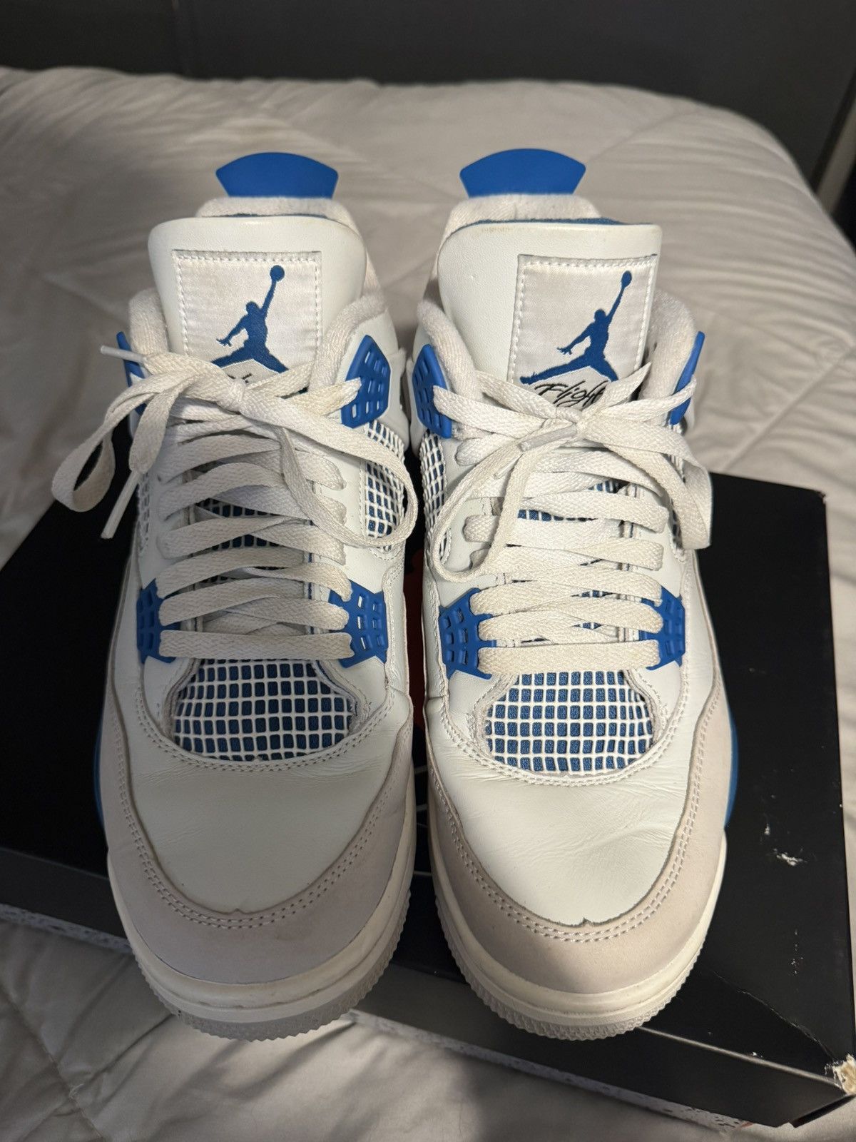 Jordan Brand Jordan 4 Retro Military Blue Size US 10 / EU 43 - 5 Thumbnail