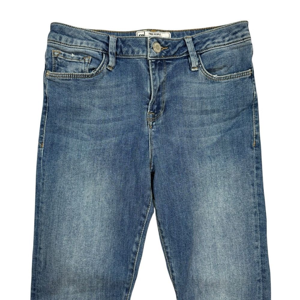 Free People Free People High Waist Crop Straight Leg Jeans Size 26 Size 26" / US 2 / IT 38 - 3 Thumbnail