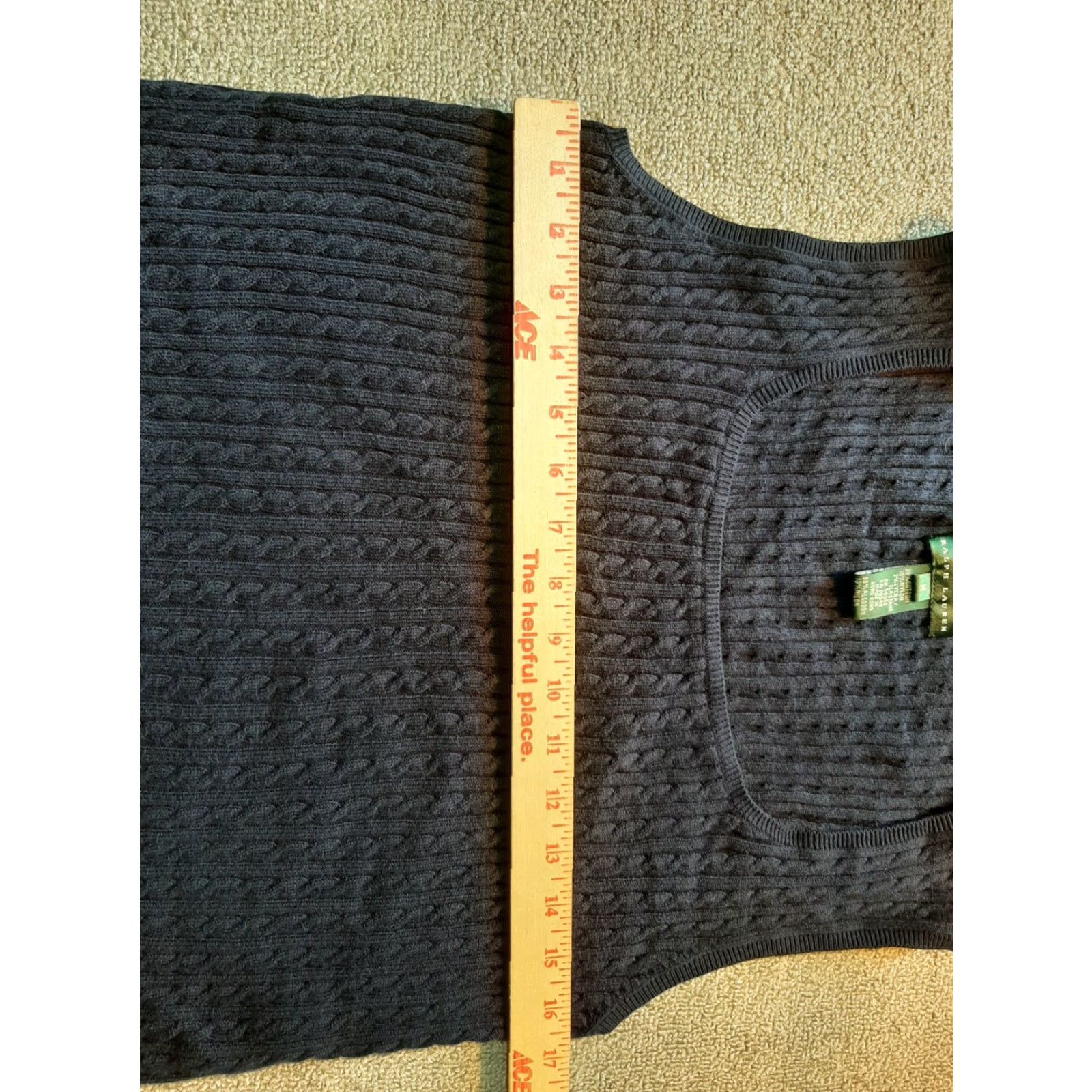 Ralph Lauren Ralph Lauren Sweater Womens Medium M Blue Sleeveless Pullover Knit Solid Square Neck M Size M / US 6-8 / IT 42-44 - 4 Thumbnail