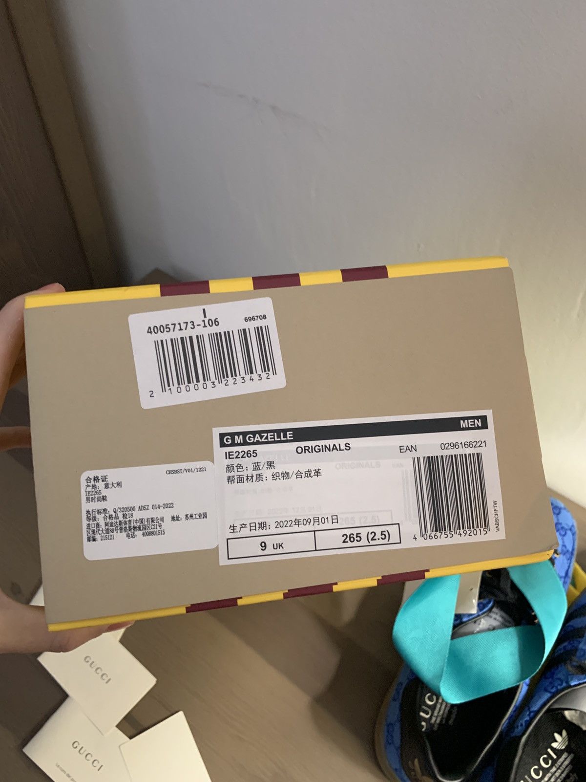 Adidas × Gucci Adidas x gucci gazelle shoe blue Size US 9.5 / EU 42-43 - 9 Thumbnail