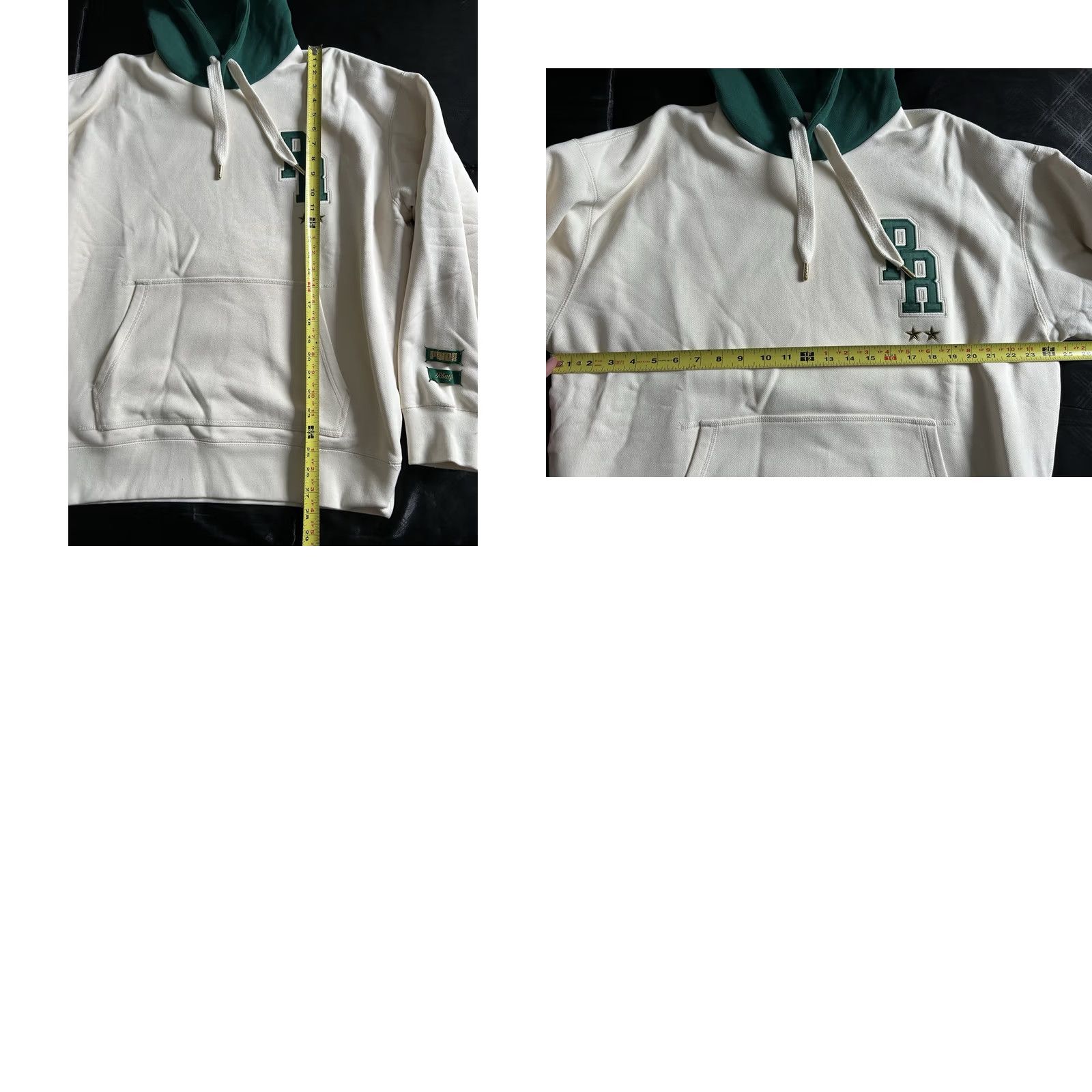 Puma PUMA X Rhuigi New York Worldwide Hoodie Sweater Hoodie Multicolor Cream Green M Mens Pullover Hooded Pockets Heavyweight Long Sleeve Size US M / EU 48-50 / 2 - 8 Thumbnail