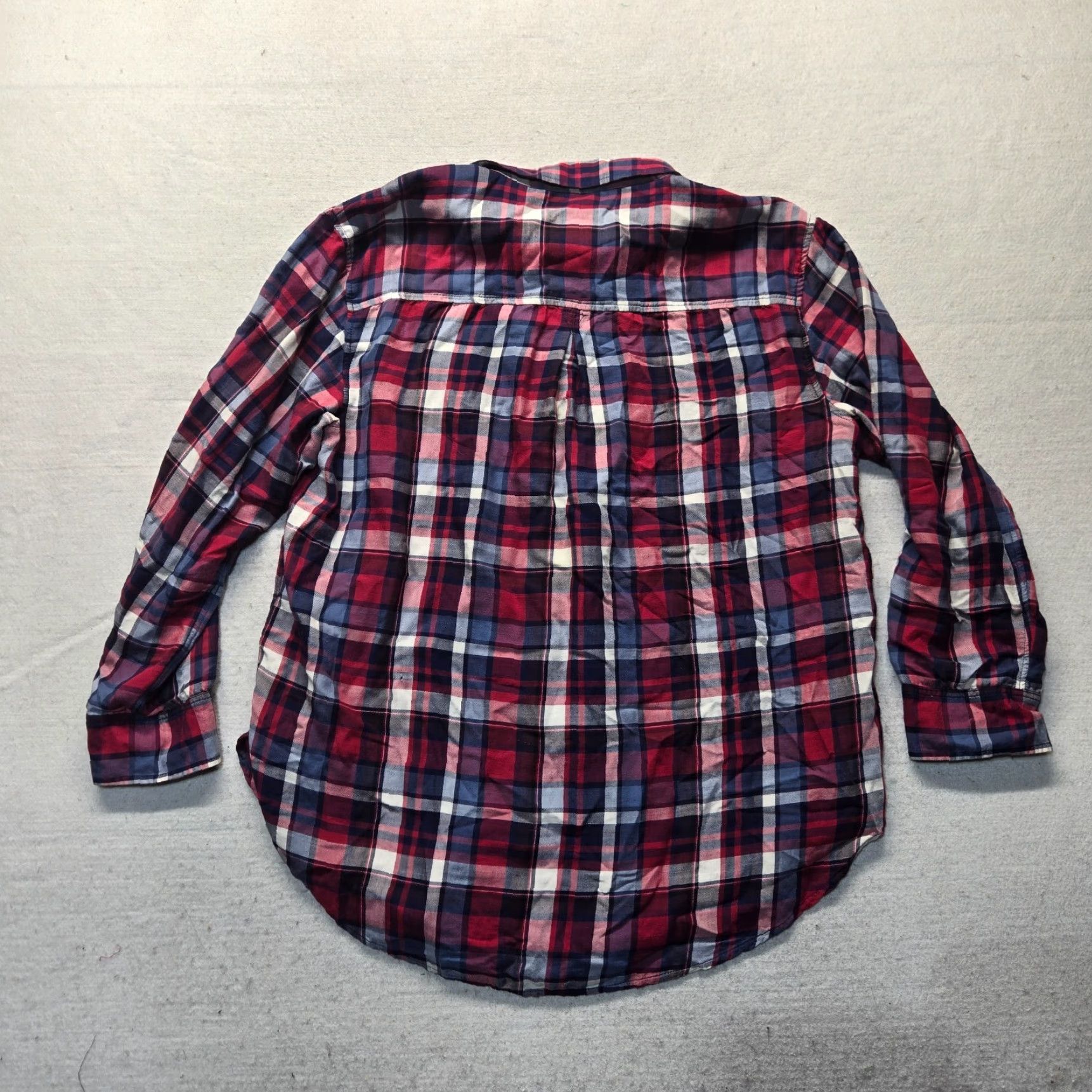 American Eagle Outfitters American Eagle Shirt Red Plaid Oversized Fit Button Up Long Sleeve XL Men Size US XL / EU 56 / 4 - 7 Thumbnail