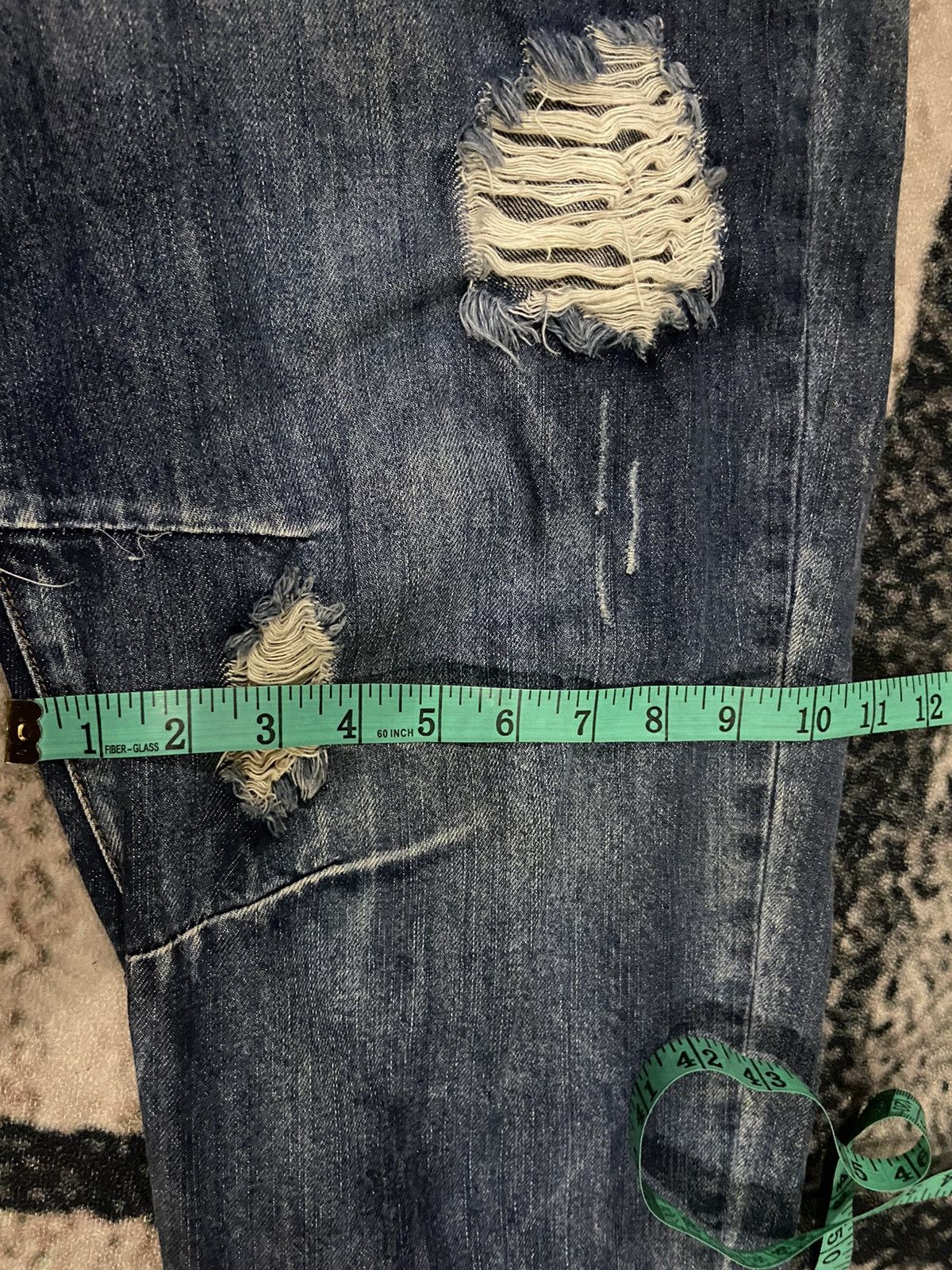 Japanese Brand Monchel jeans distressed Size US 40 / EU 56 - 12 Thumbnail