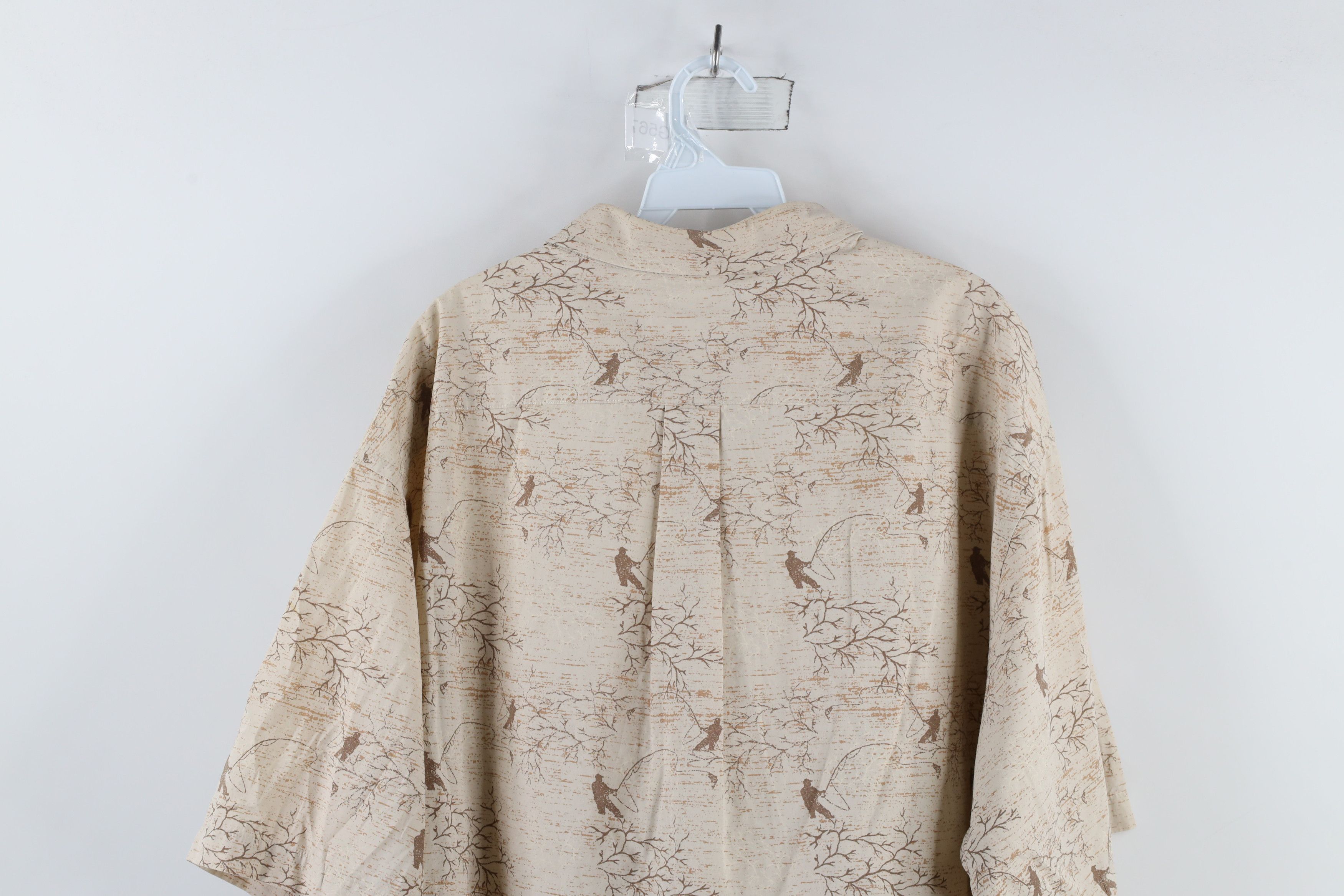 Vintage Vintage 90s Streetwear Nature Fly Fishing Button Down Shirt Size US XXL / EU 58 / 5 - 9 Thumbnail