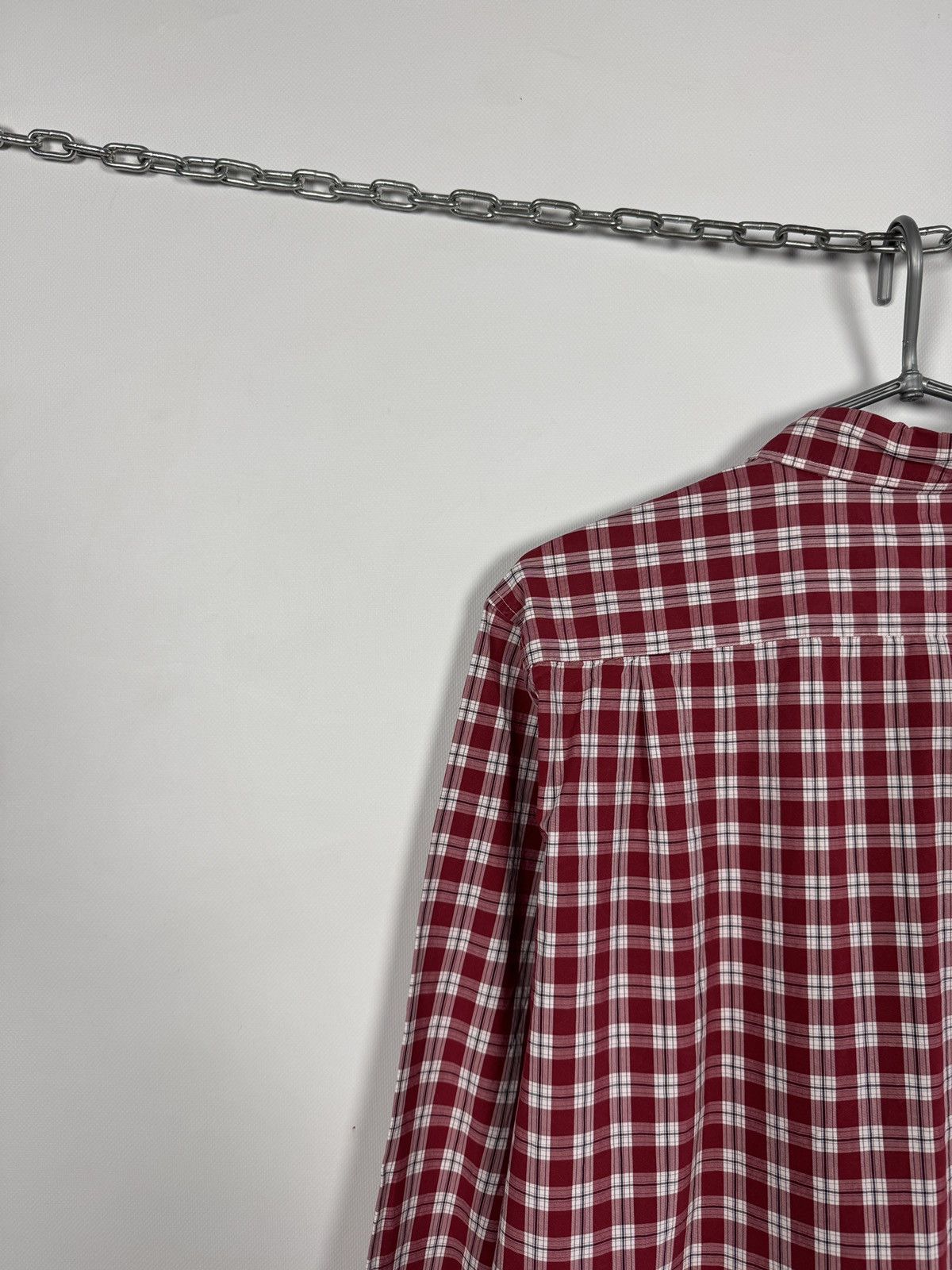Lacoste Men’s Lacoste Long Sleeve Plaid Shirt Button Up Regular Fit Size US XL / EU 56 / 4 - 13 Thumbnail
