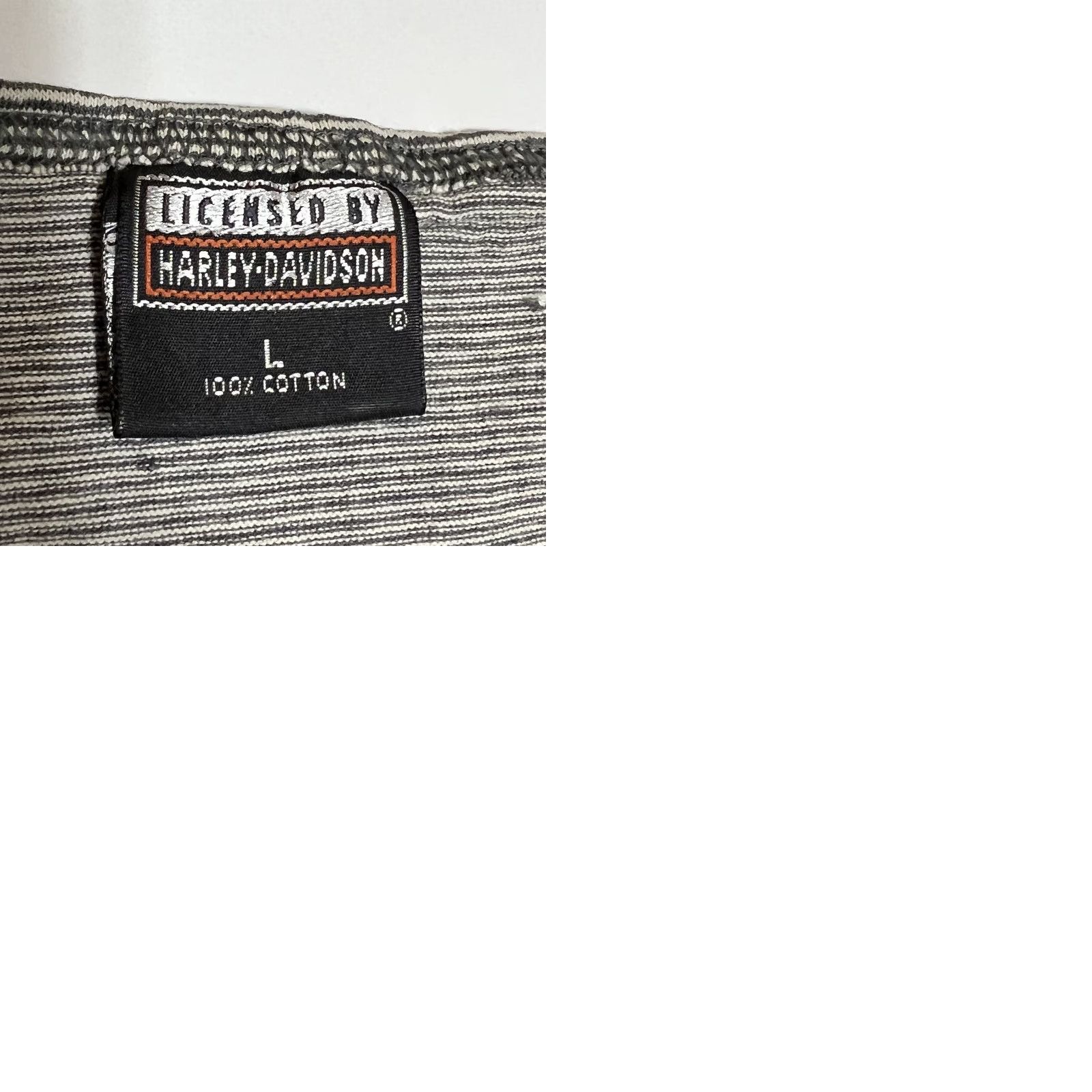 Harley Davidson VINTAGE Harley-Davidson Men Tank Top L Striped Distressed Stained T-Shirt Graphic Print Motorcycle Rock And Roll Size US L / EU 52-54 / 3 - 9 Thumbnail